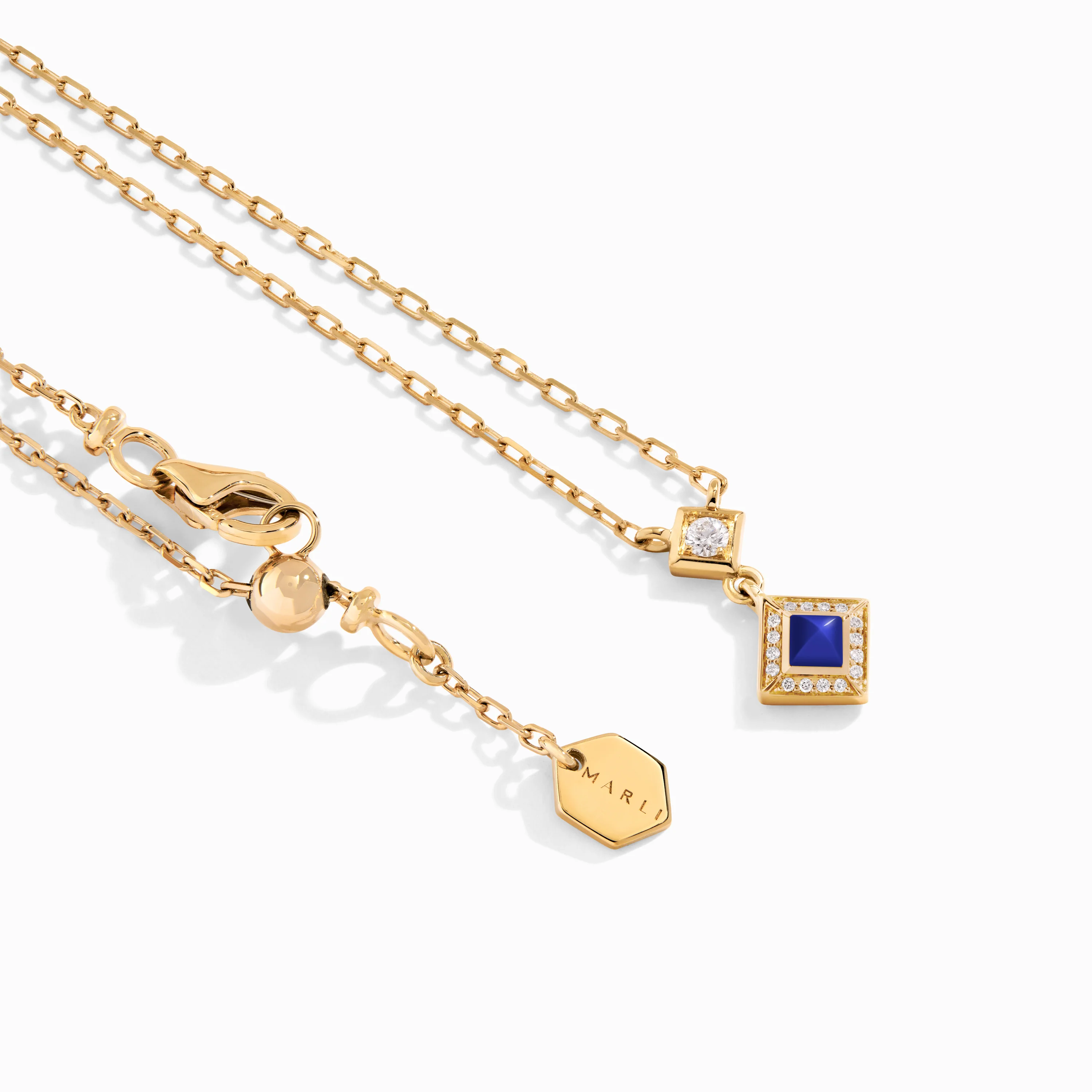 Cleo Lotus Pavé Pendant Necklace - Image 8