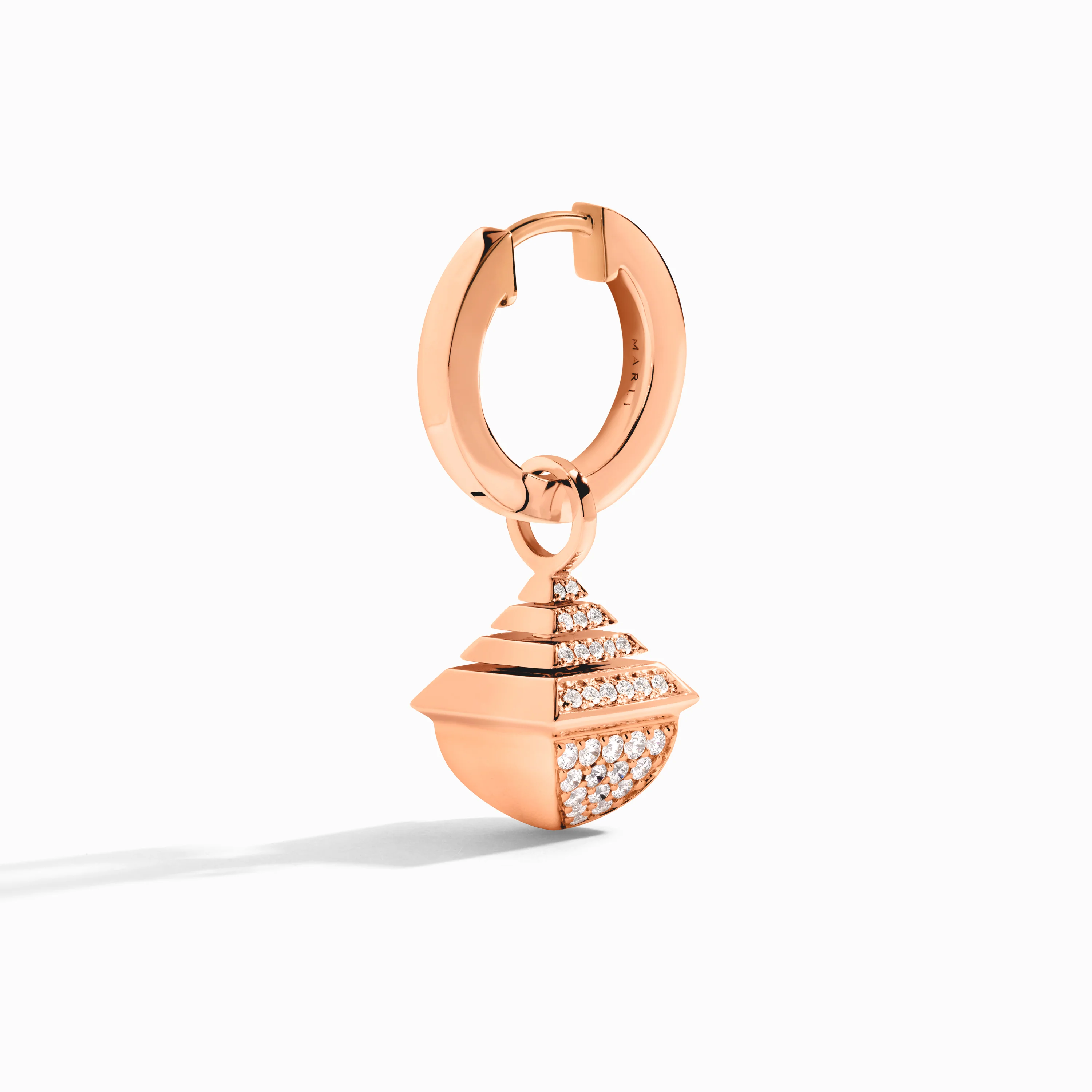 Cleo Rev Midi Full Diamond Drop Earrings - Image 3