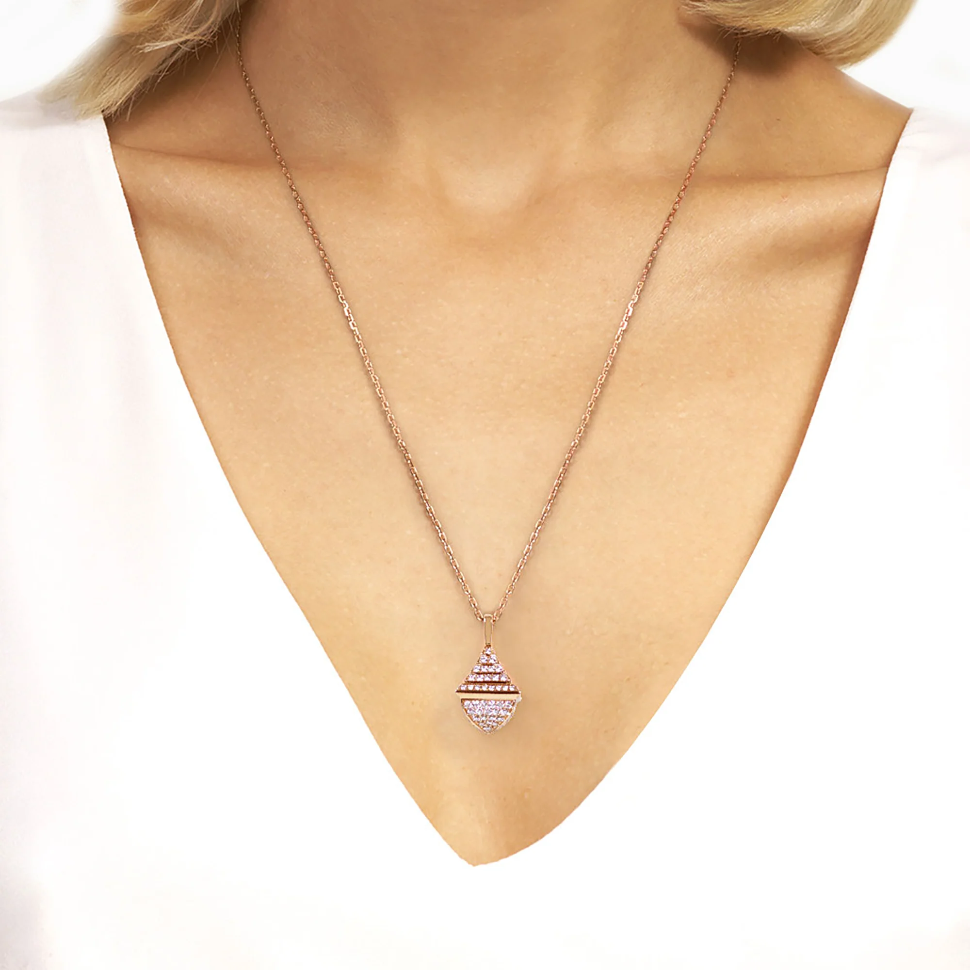Cleo Rev Midi Full Diamond Pendant - Image 4