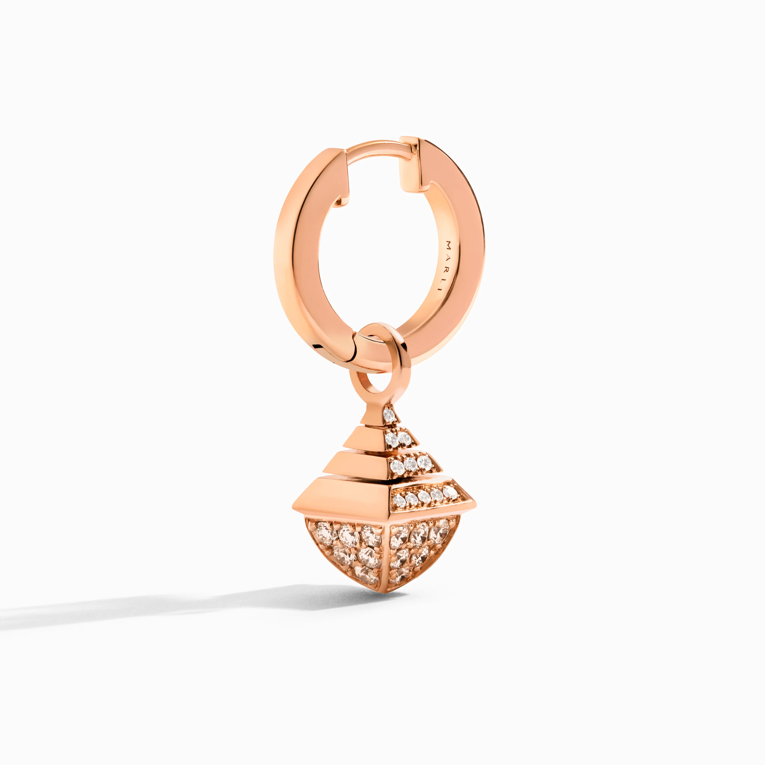 Cleo Rev Mini Full Diamond Drop Earrings - Image 3