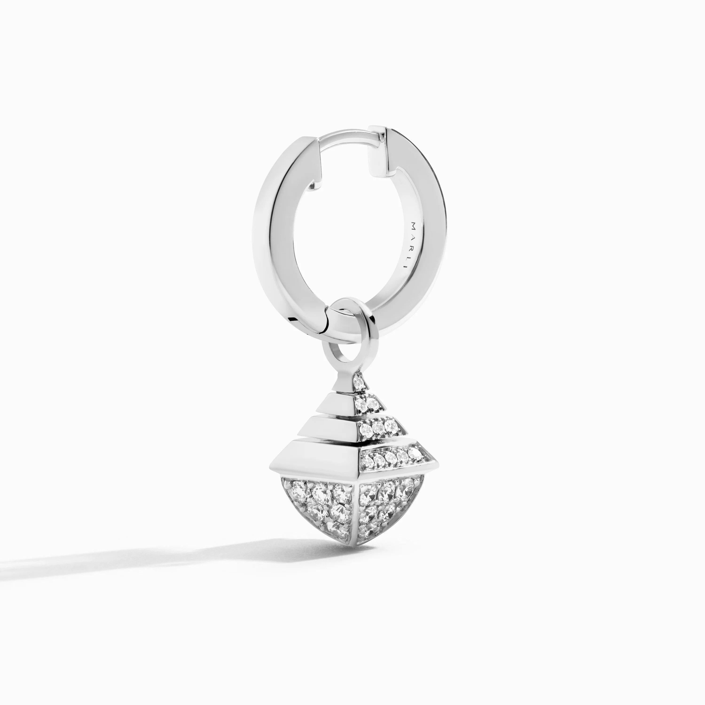 Cleo Rev Mini Full Diamond Drop Earrings - Image 3
