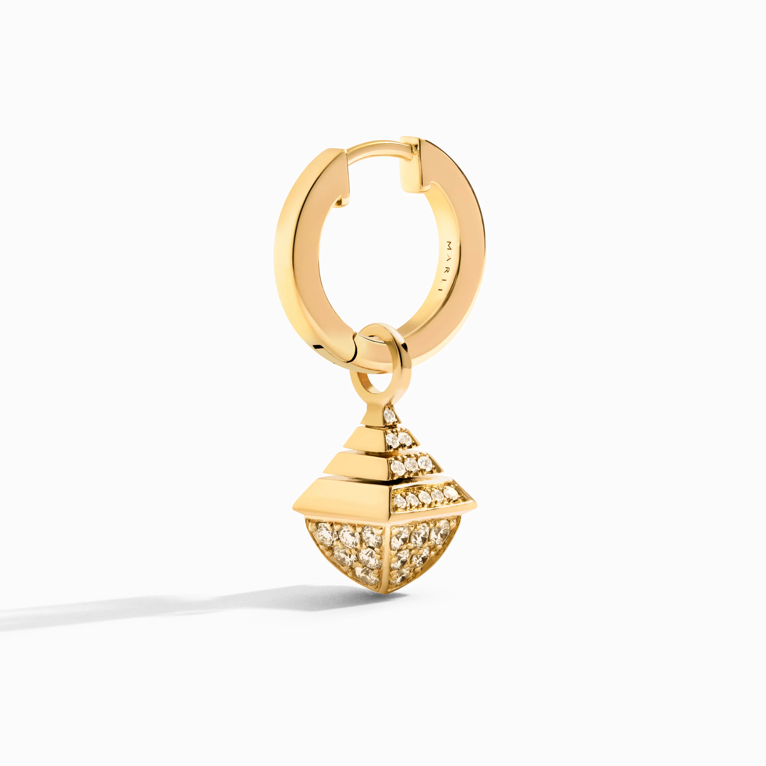 Cleo Rev Mini Full Diamond Drop Earrings - Image 3