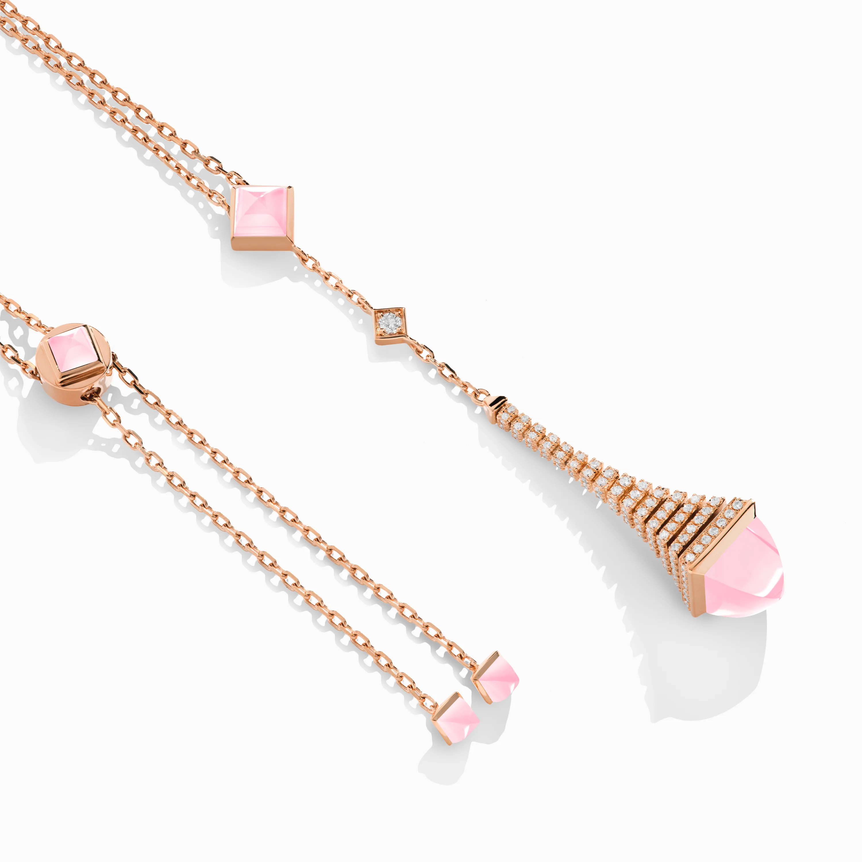 Cleo Rev Diamond Long Chain Drop Pendant Necklace - Image 14