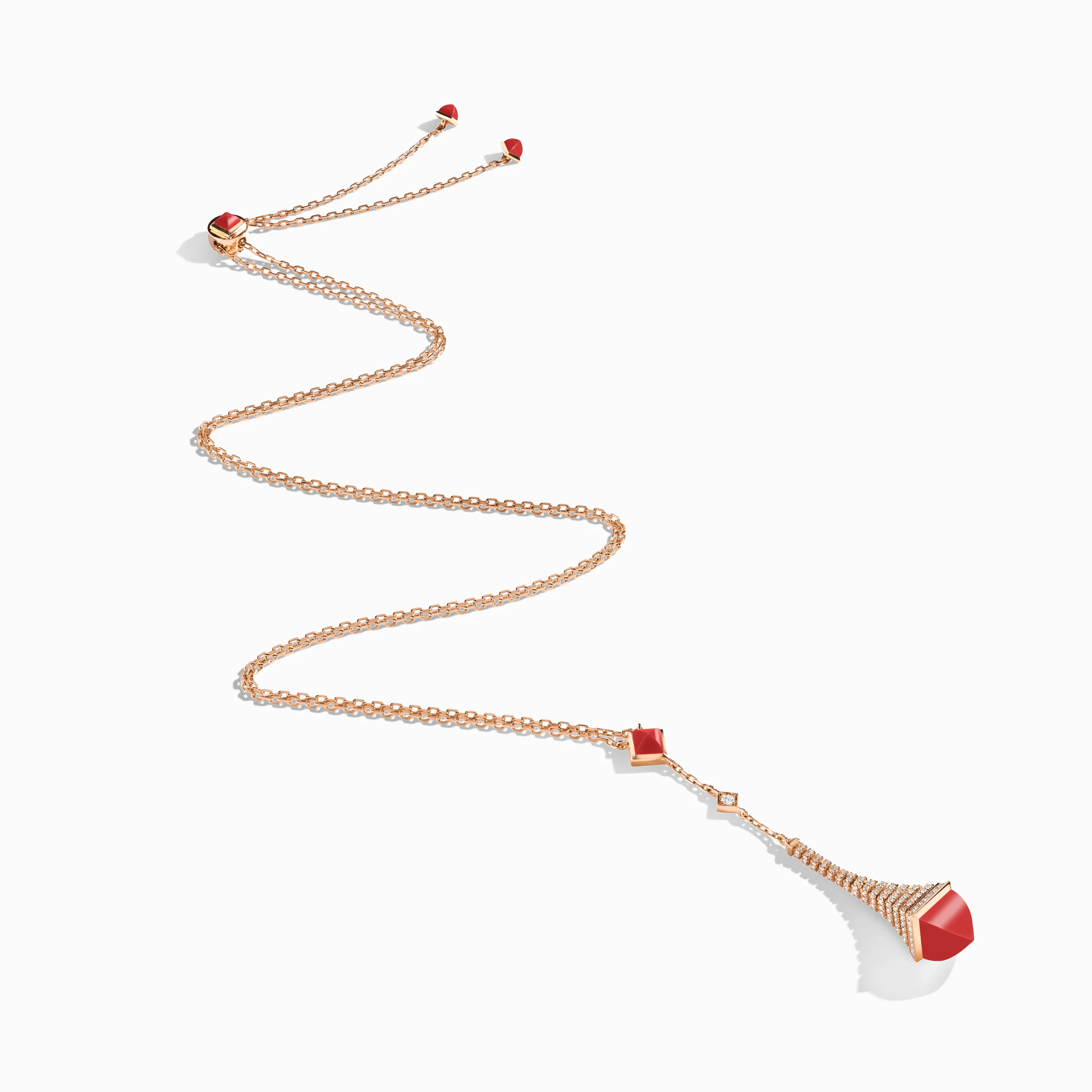 Cleo Rev Diamond Long Chain Drop Pendant Necklace - Image 17