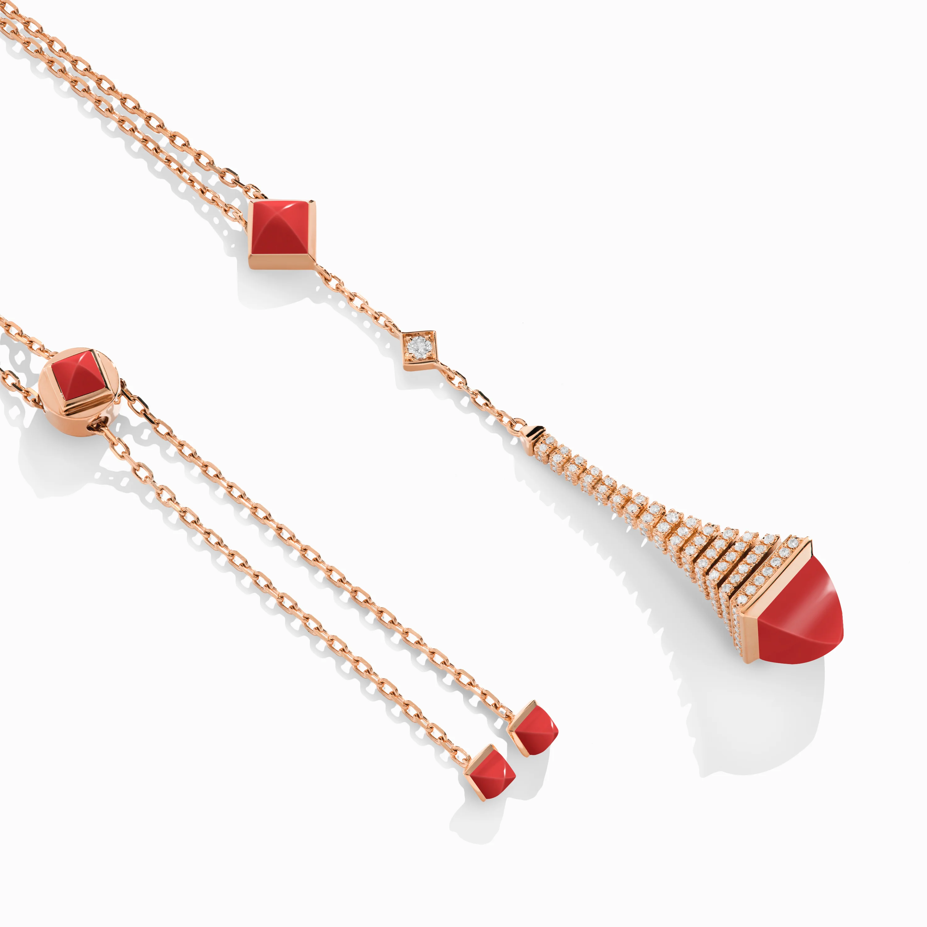 Cleo Rev Diamond Long Chain Drop Pendant Necklace - Image 18