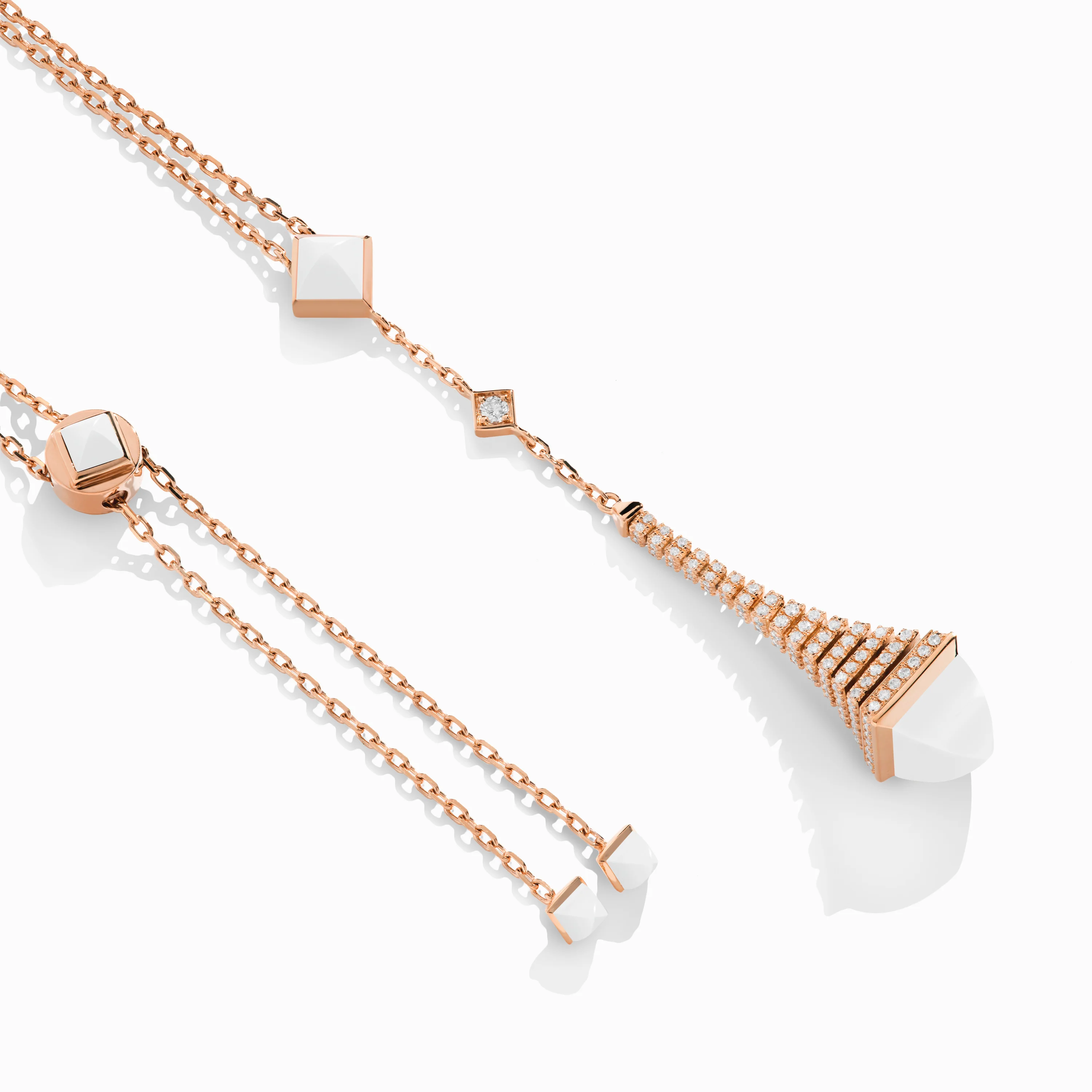 Cleo Rev Diamond Long Chain Drop Pendant Necklace - Image 22