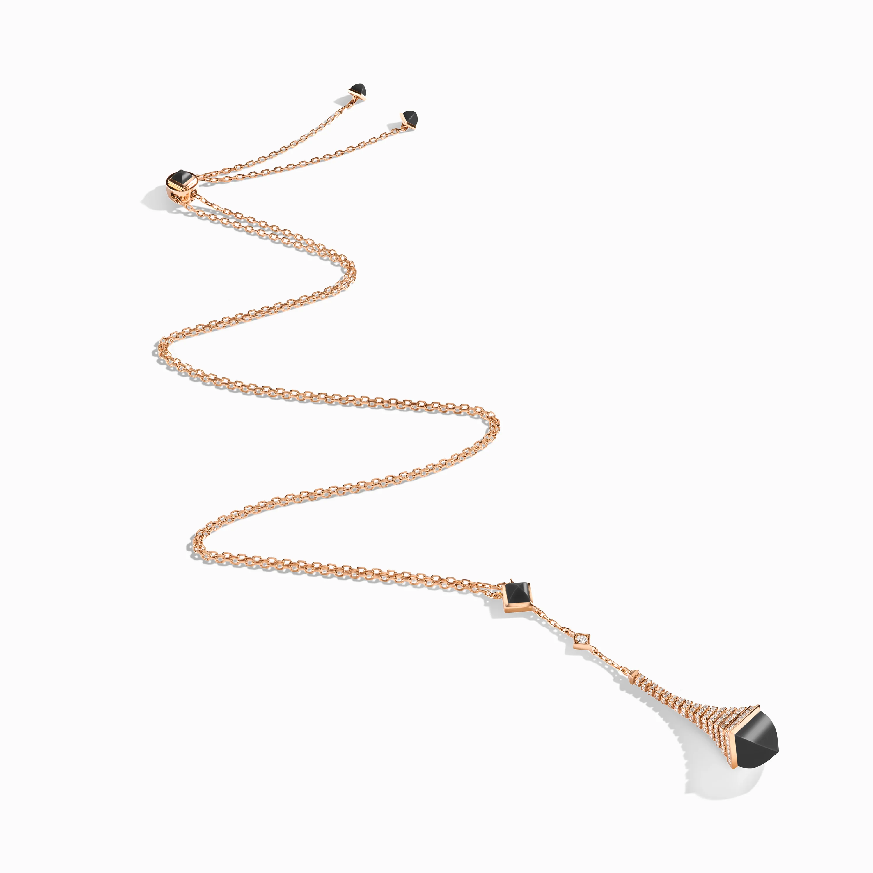Cleo Rev Diamond Long Chain Drop Pendant Necklace - Image 5