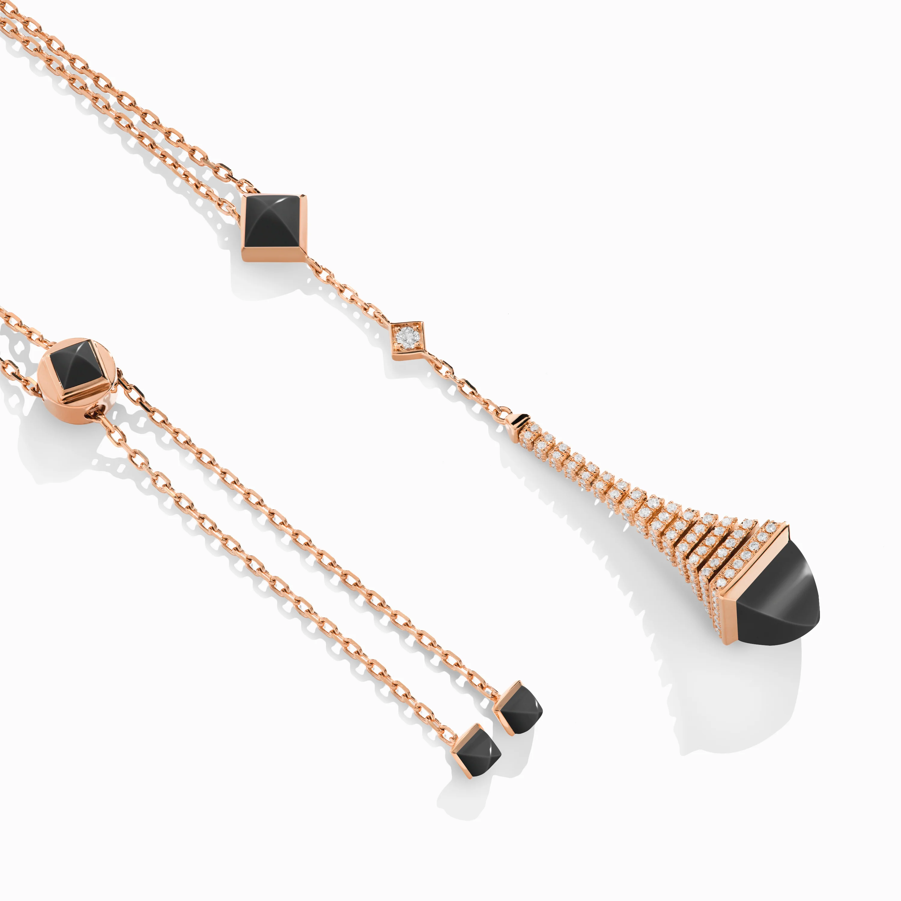 Cleo Rev Diamond Long Chain Drop Pendant Necklace - Image 6