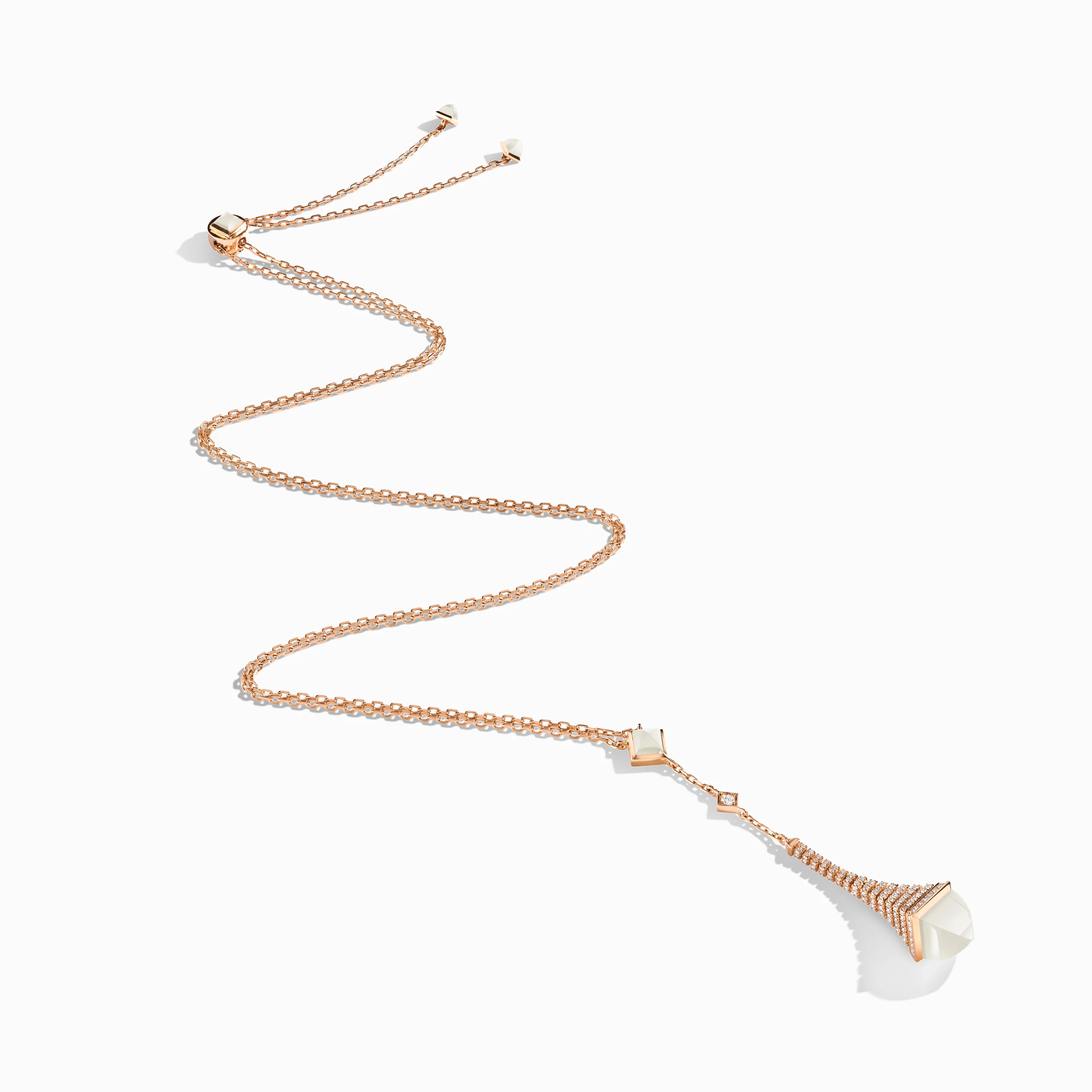 Cleo Rev Diamond Long Chain Drop Pendant Necklace - Image 9