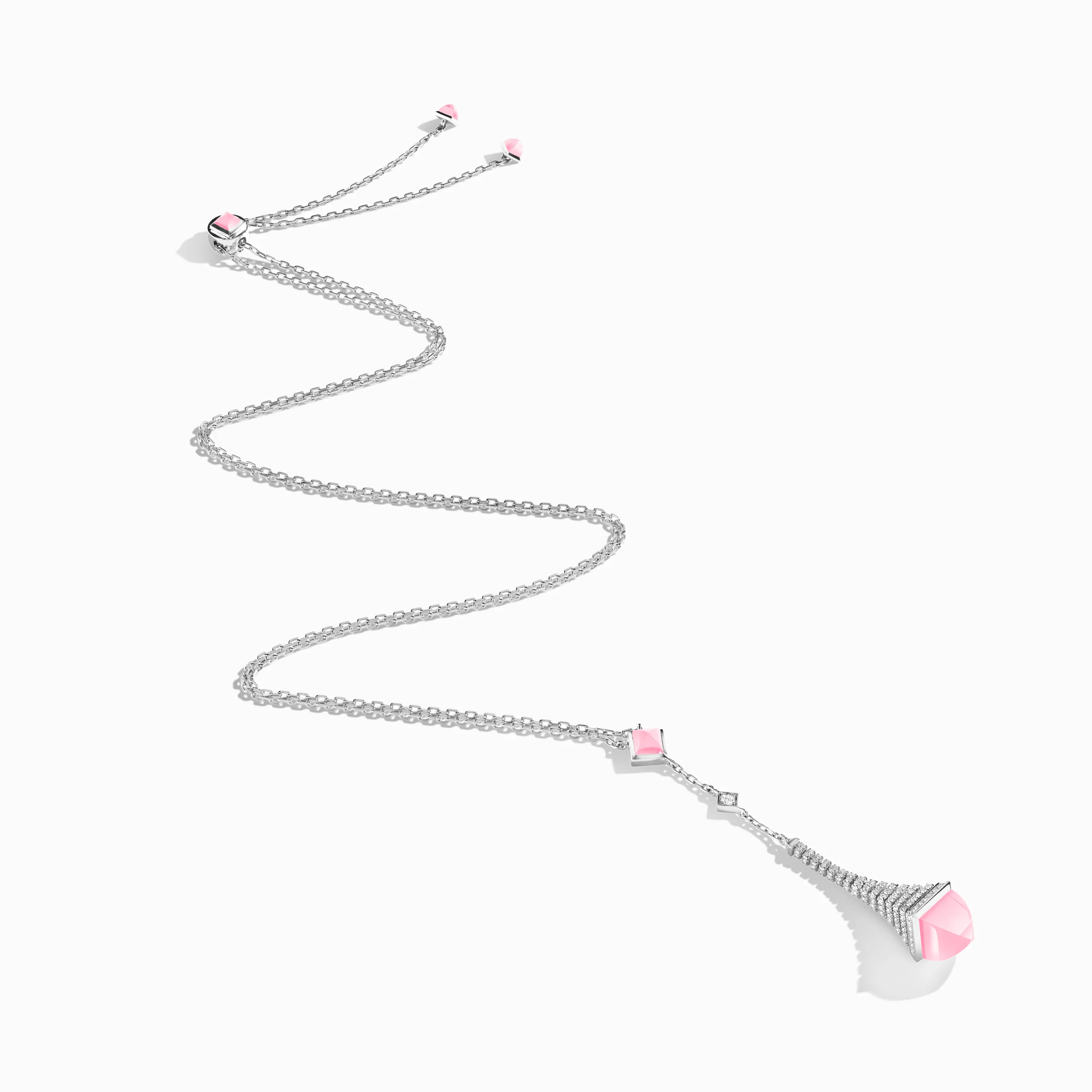 Cleo Rev Diamond Long Chain Drop Pendant Necklace - Image 13