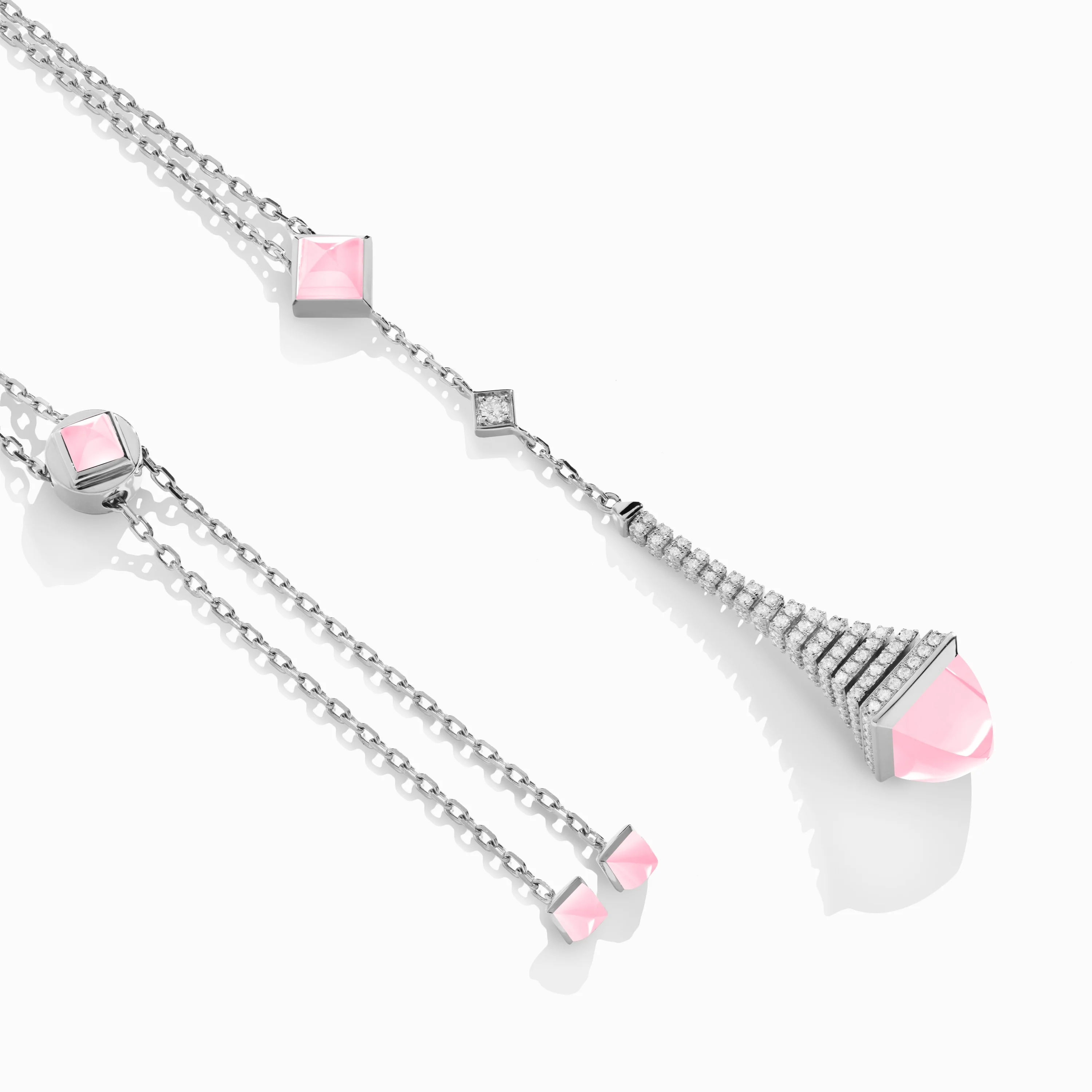 Cleo Rev Diamond Long Chain Drop Pendant Necklace - Image 14