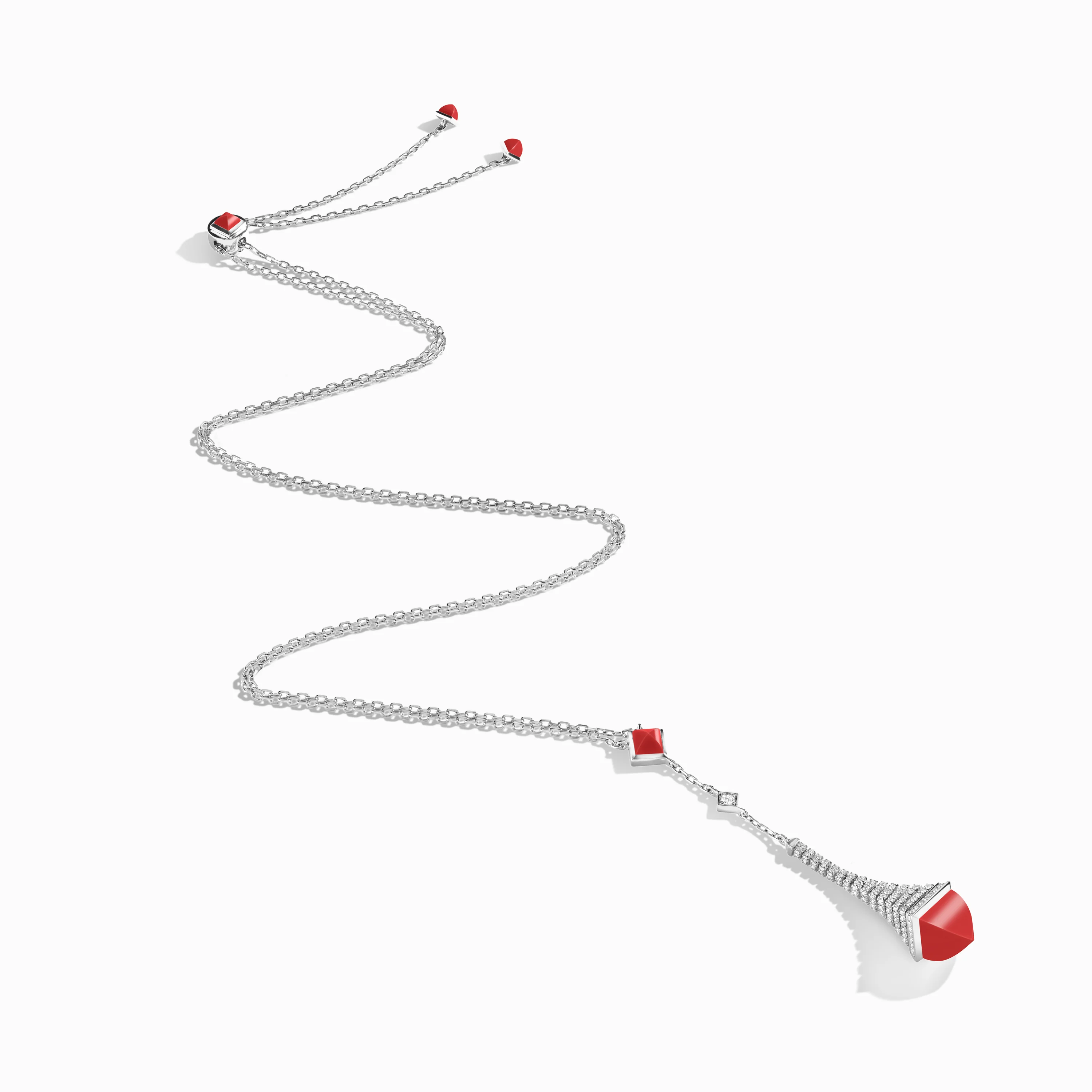 Cleo Rev Diamond Long Chain Drop Pendant Necklace - Image 17