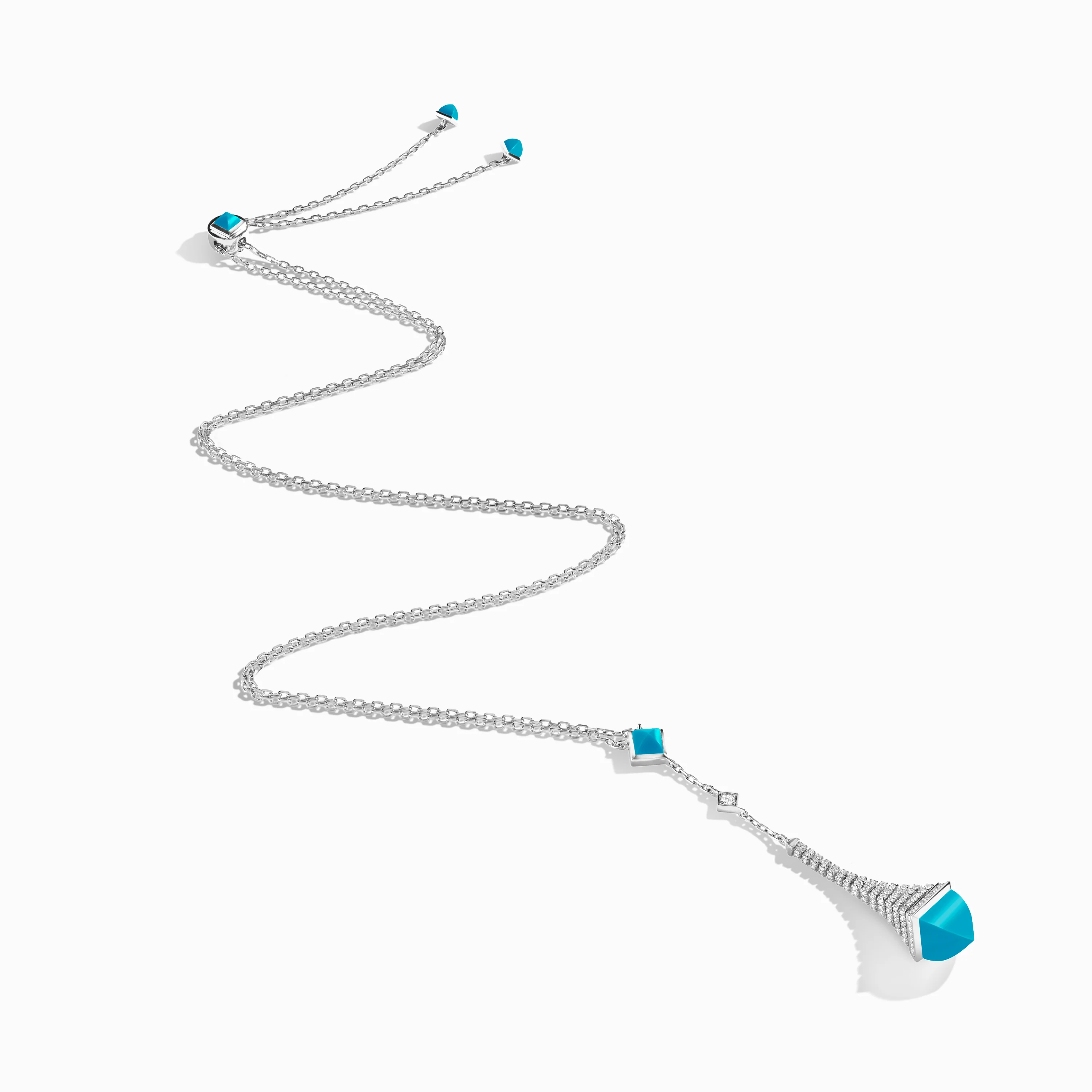 Cleo Rev Diamond Long Chain Drop Pendant Necklace - Image 19