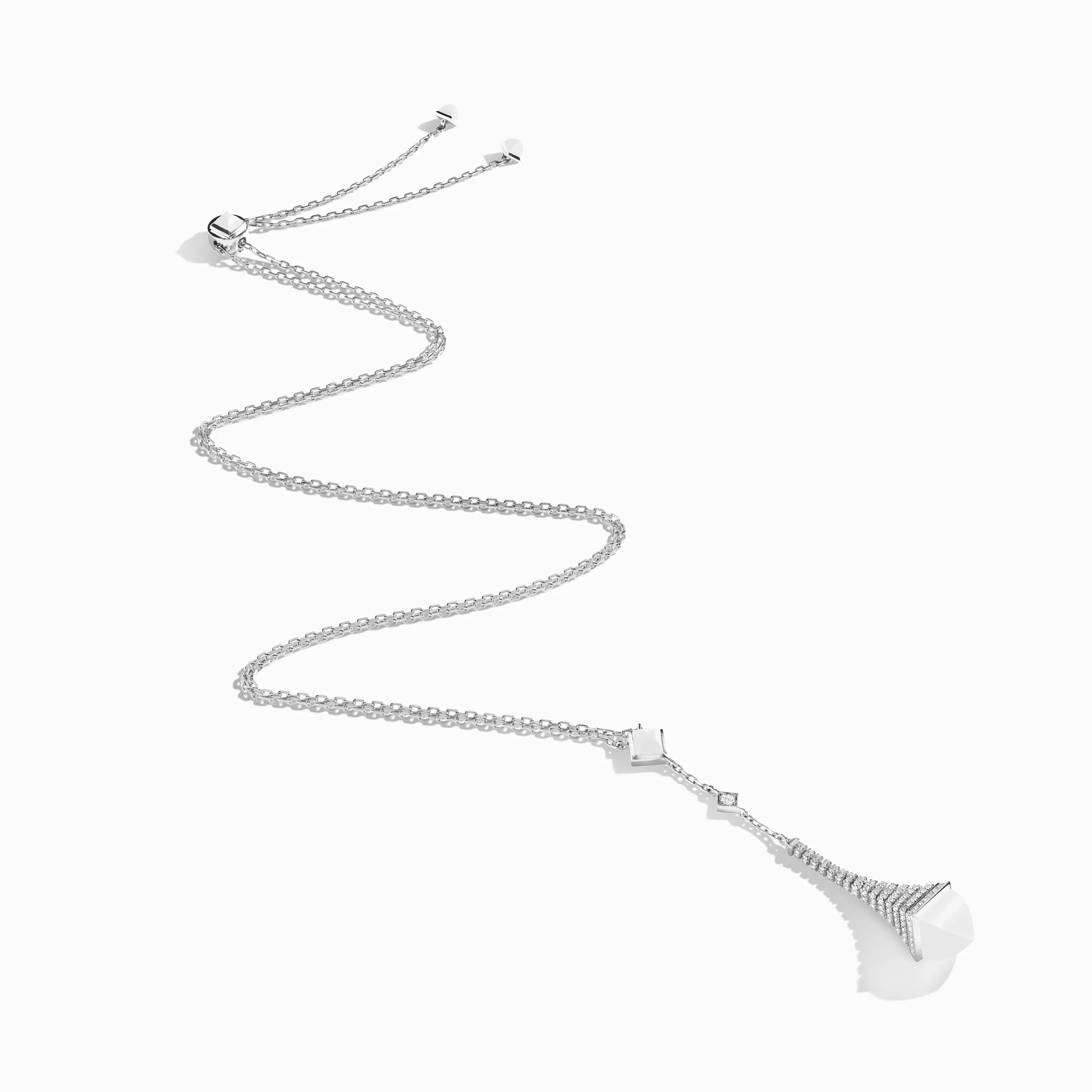 Cleo Rev Diamond Long Chain Drop Pendant Necklace - Image 21