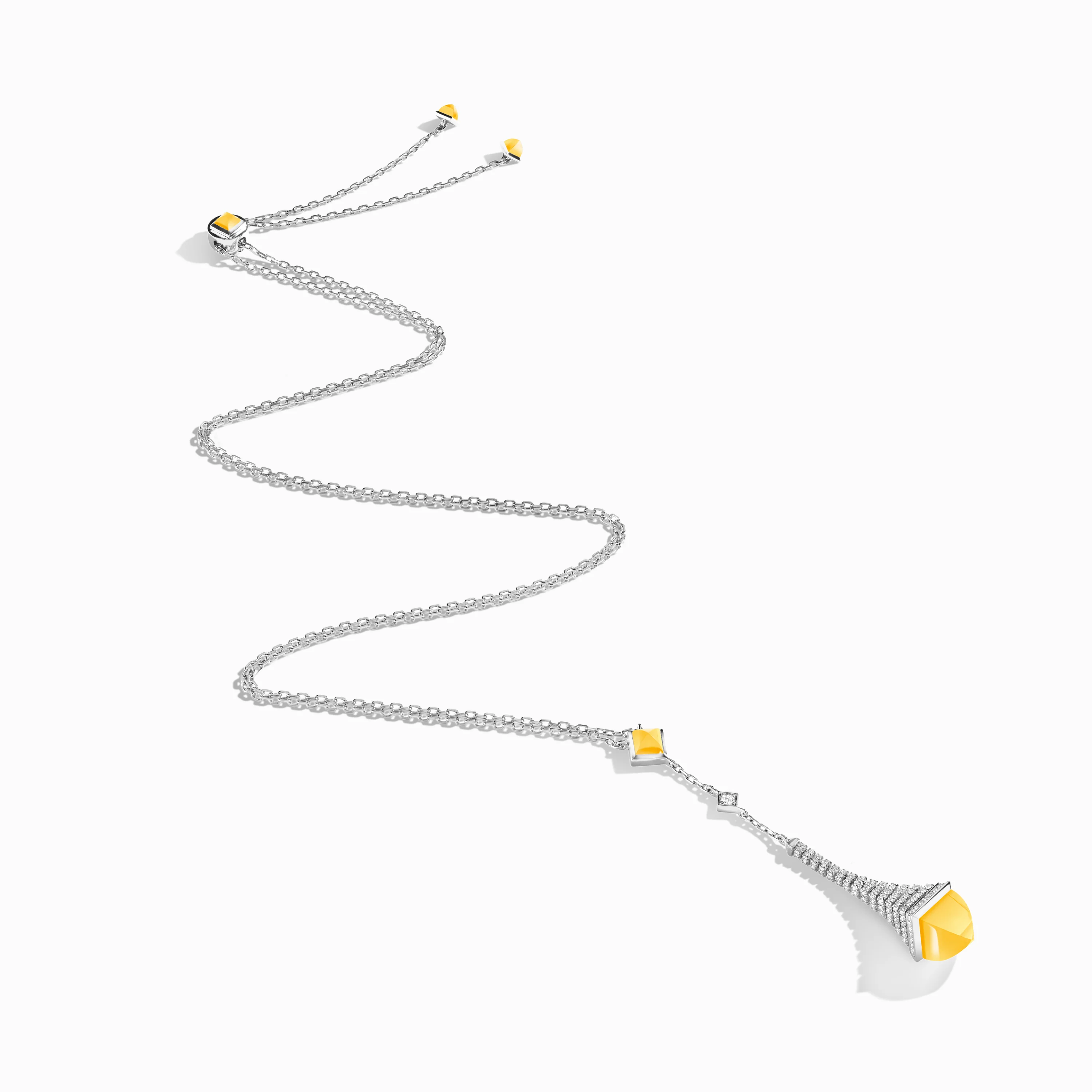 Cleo Rev Diamond Long Chain Drop Pendant Necklace - Image 23