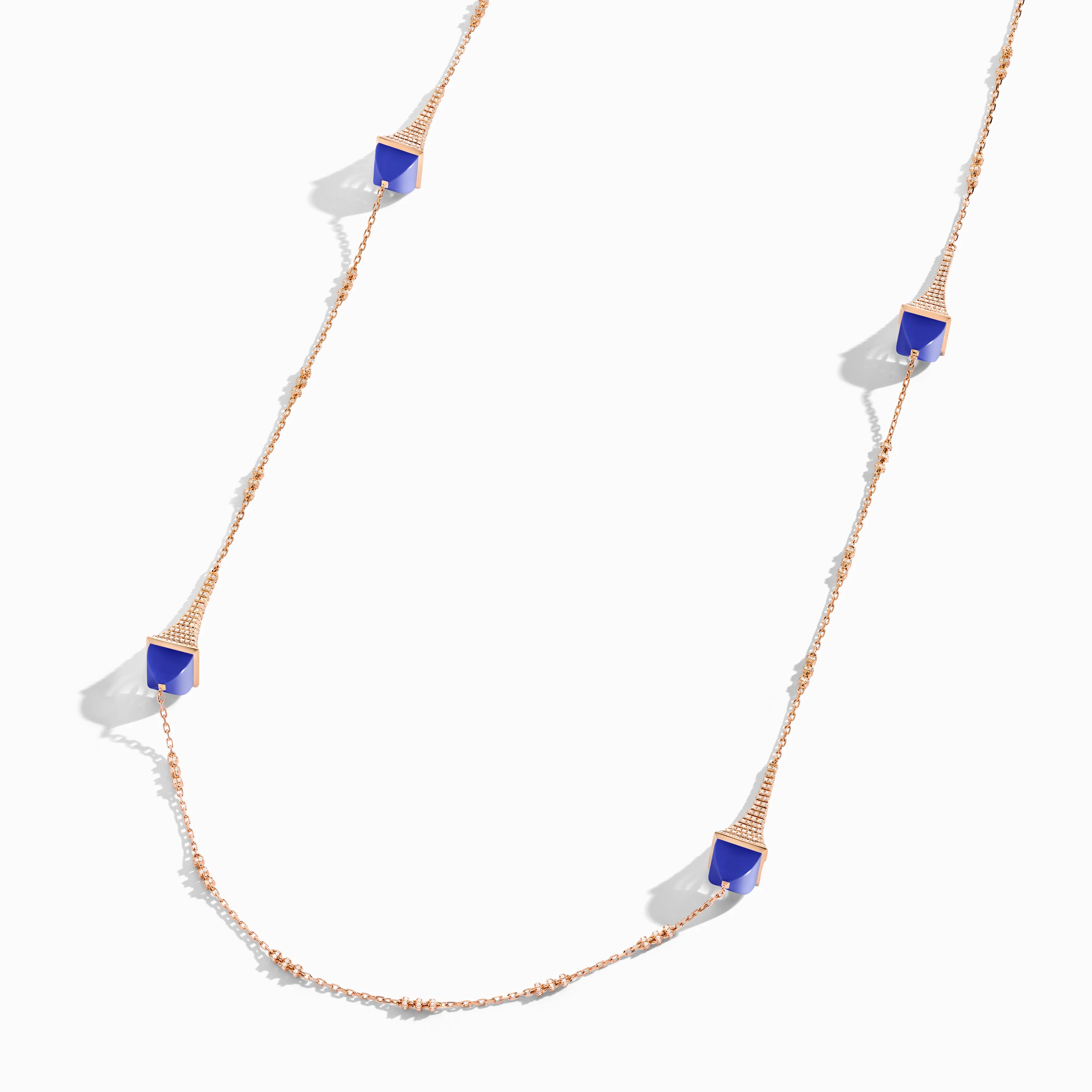 Cleo Rev Diamond Long Chain Necklace