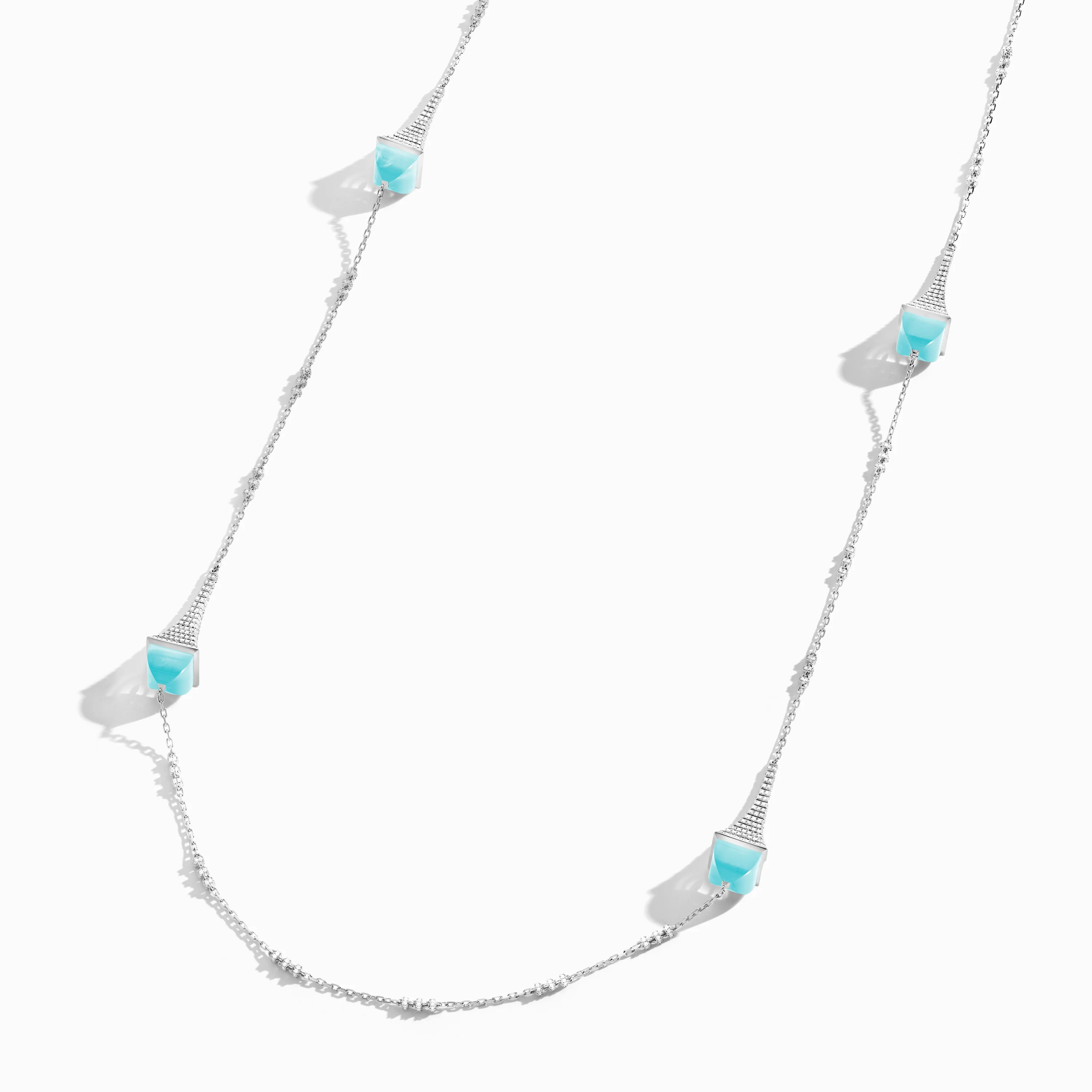 Cleo Rev Diamond Long Chain Necklace - Image 4