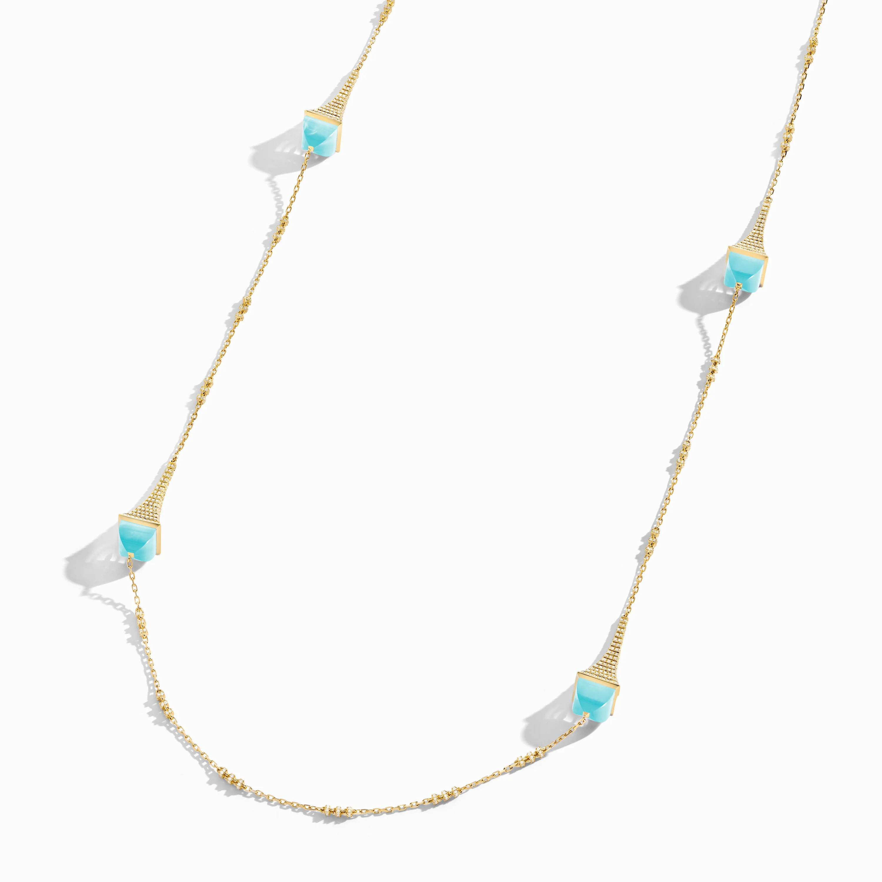 Cleo Rev Diamond Long Chain Necklace - Image 4