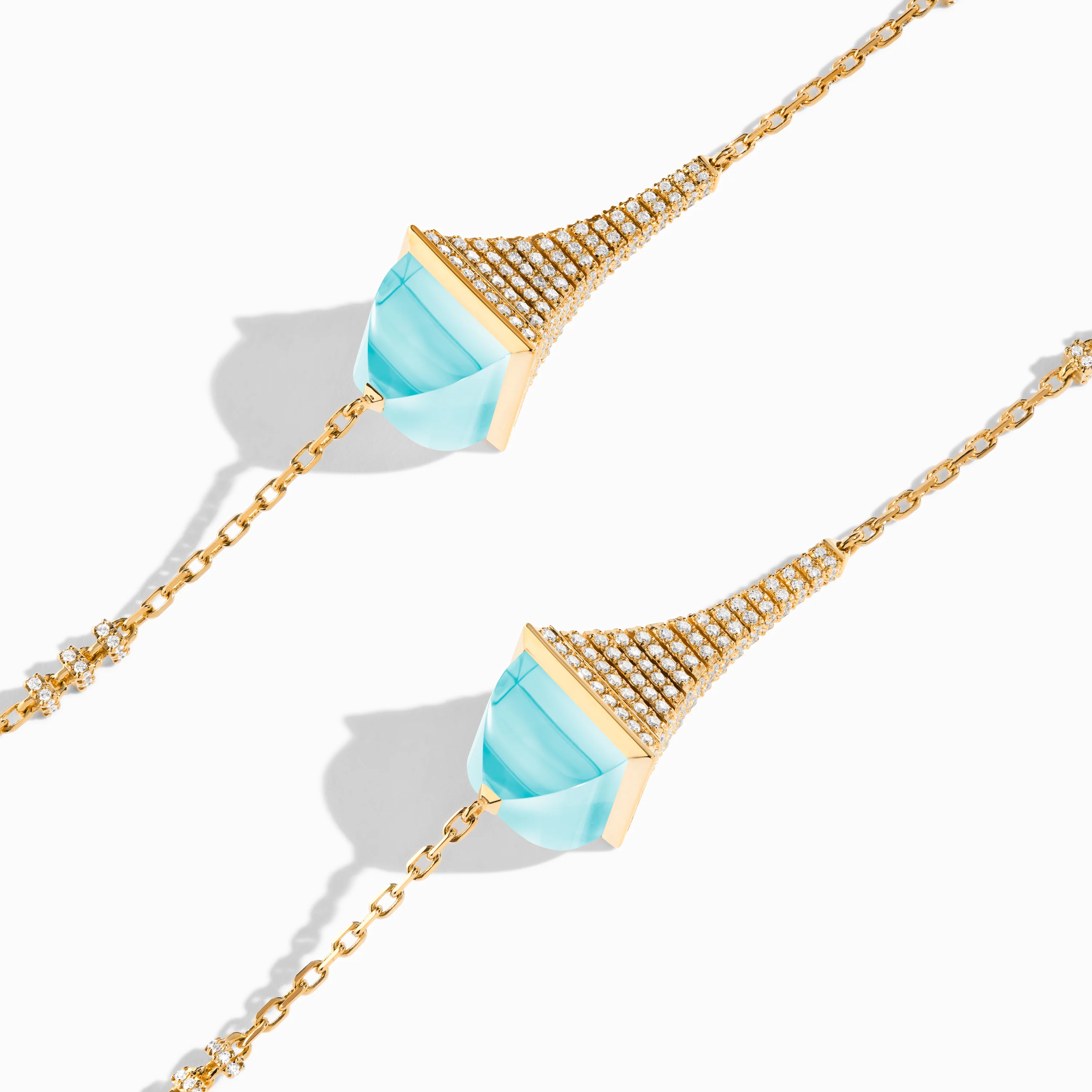 Cleo Rev Diamond Long Chain Necklace - Image 5
