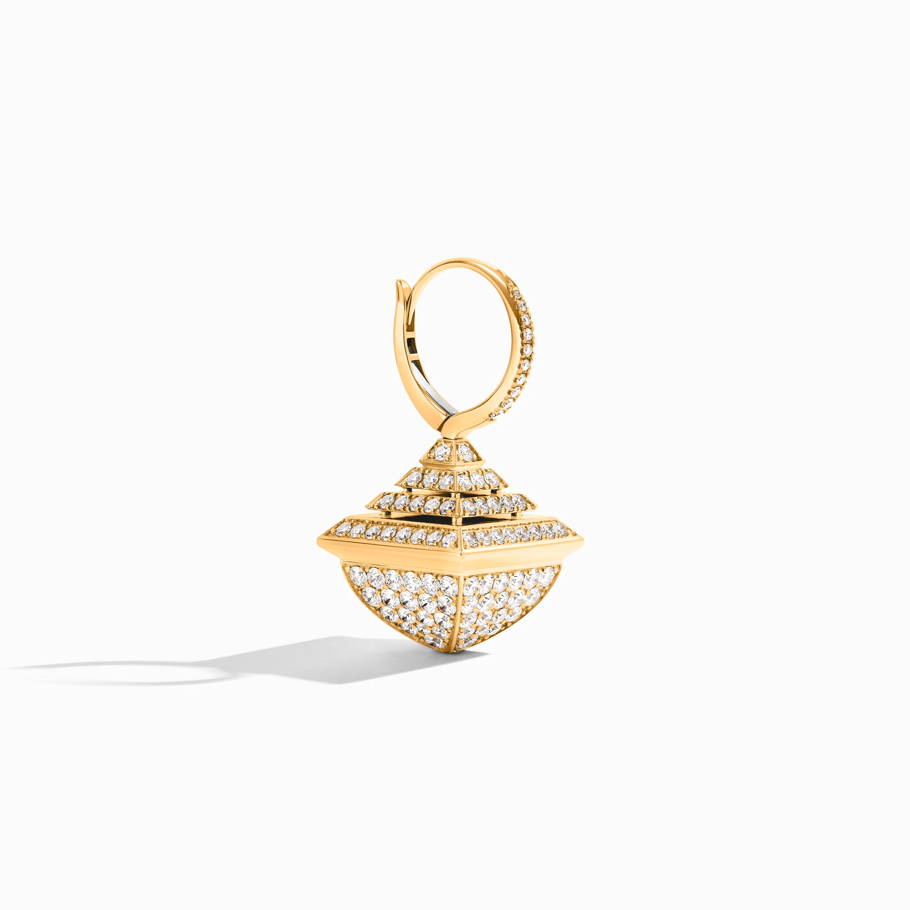 Cleo Rev Full Diamond Drop Earrings - Image 2