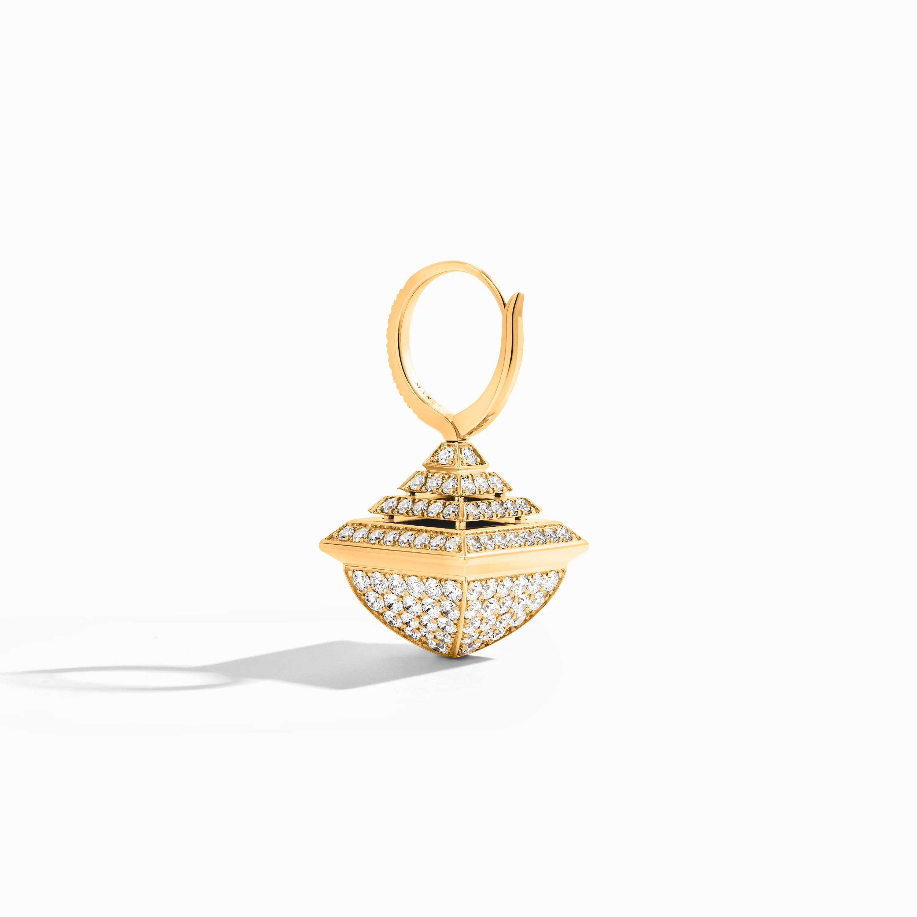 Cleo Rev Full Diamond Drop Earrings - Image 3