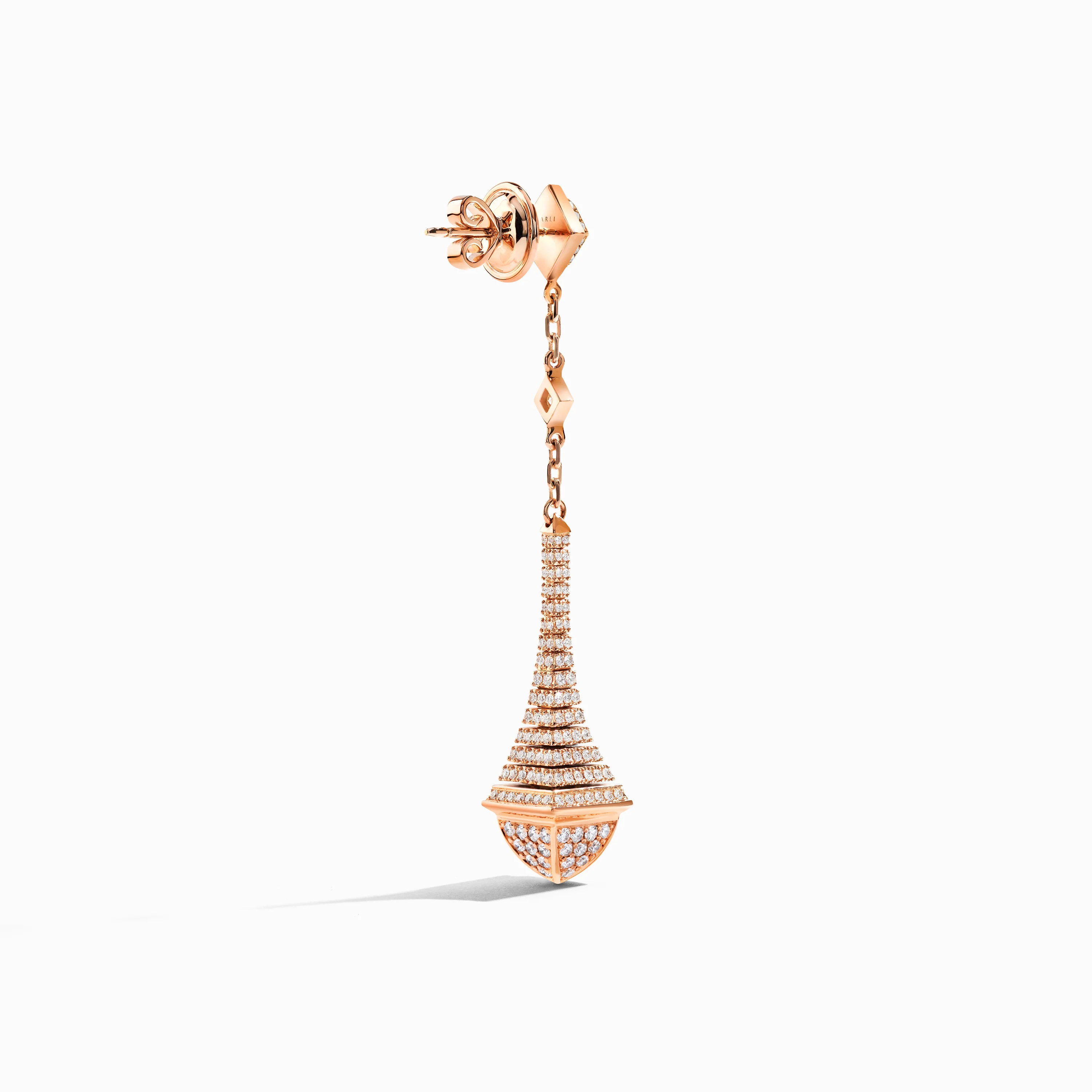 Cleo Rev Full Diamond Long Drop Earrings - Image 3