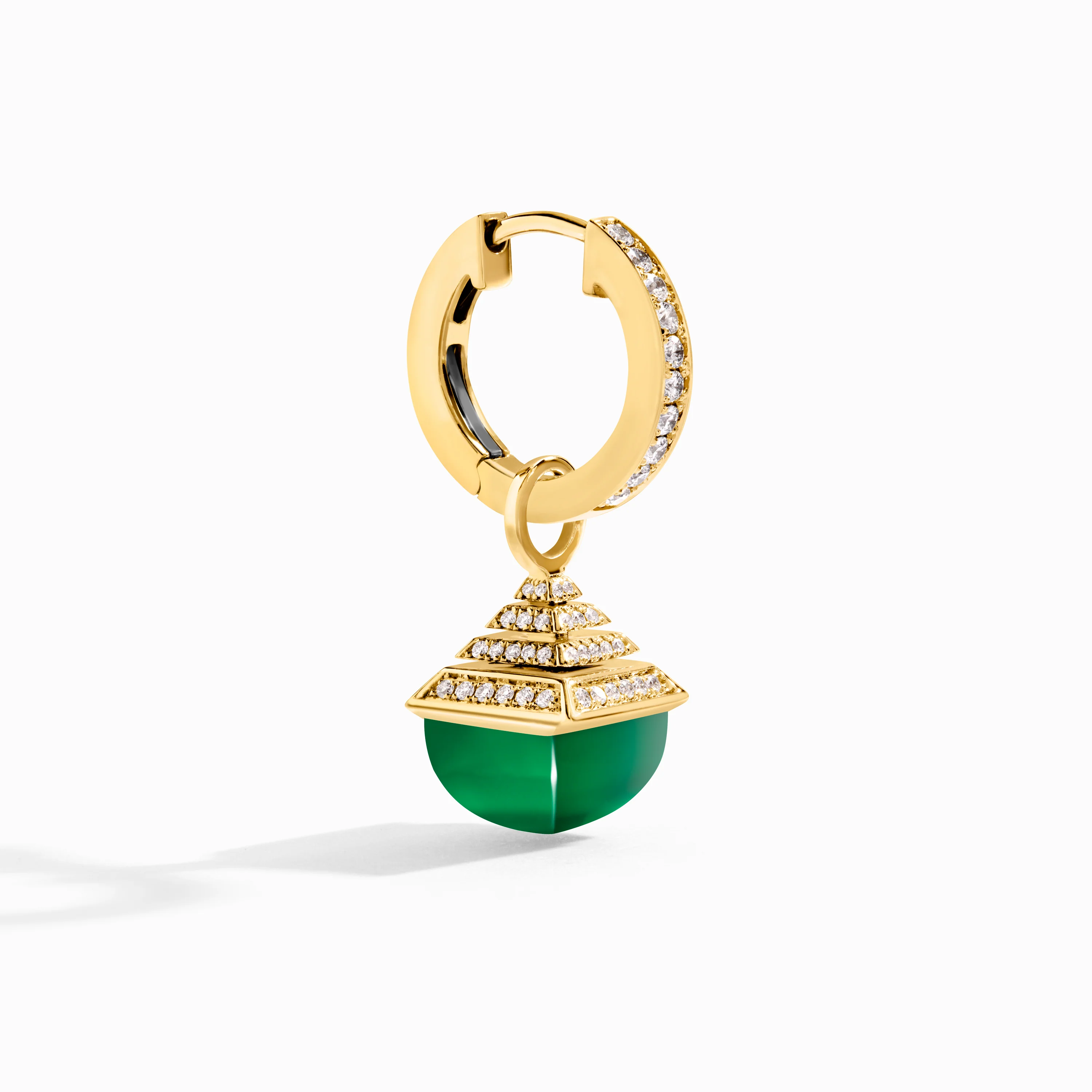 Cleo Rev Midi Diamond Drop Earrings - Image 2