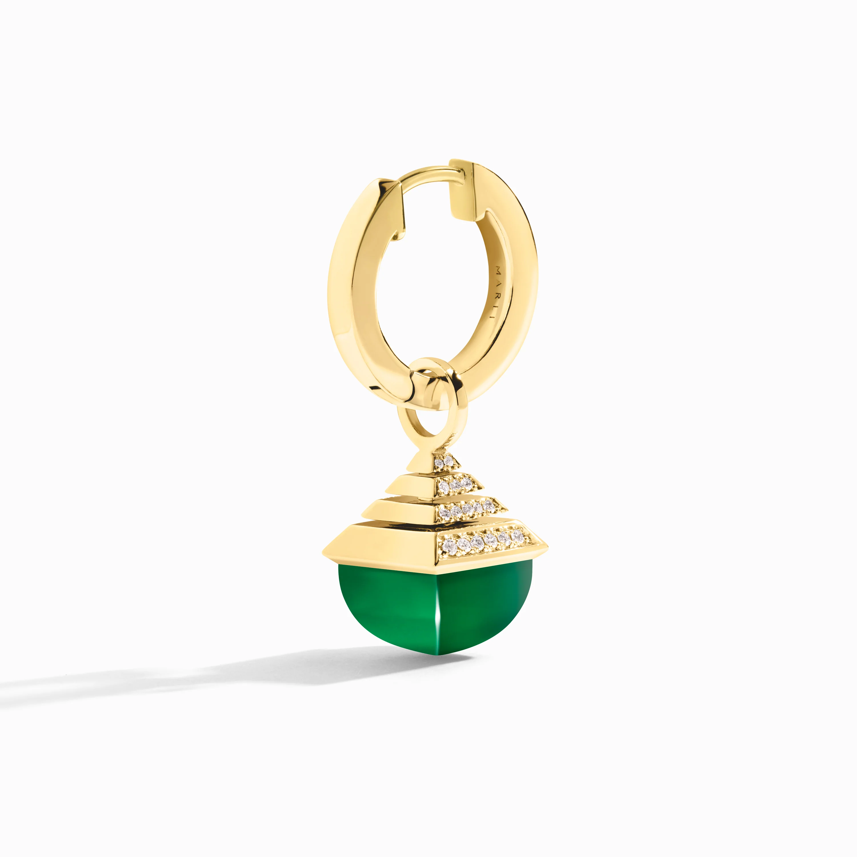 Cleo Rev Midi Diamond Drop Earrings - Image 3