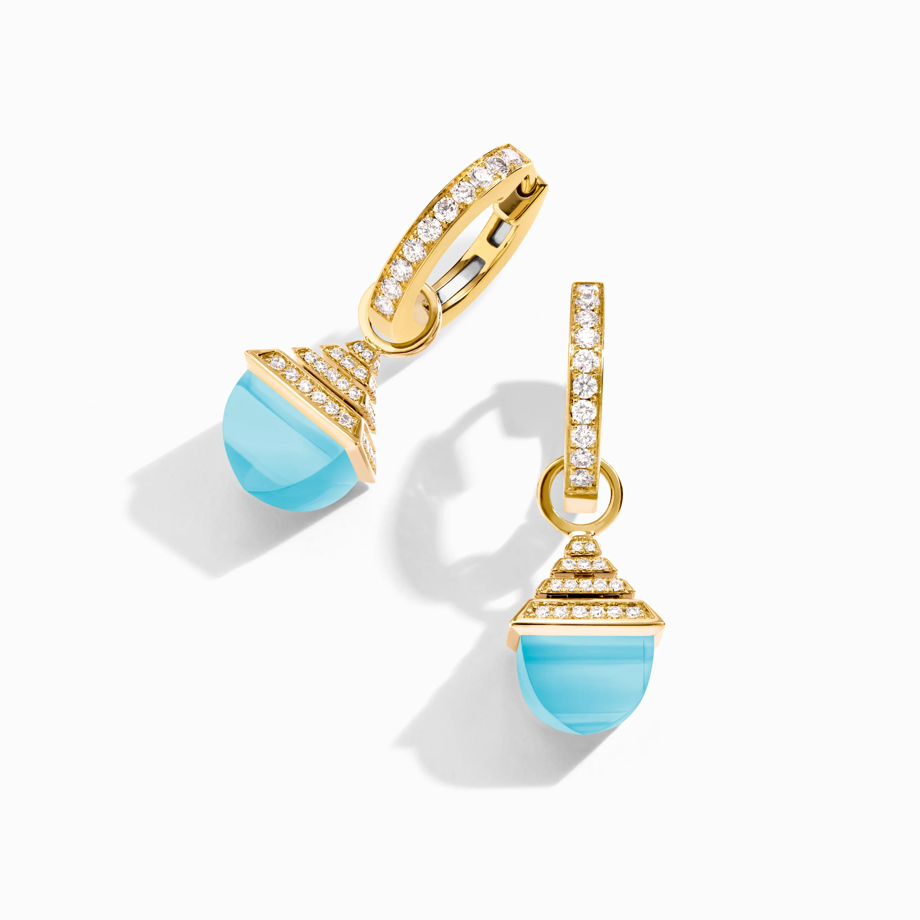 Cleo Rev Midi Diamond Drop Earrings - Image 5