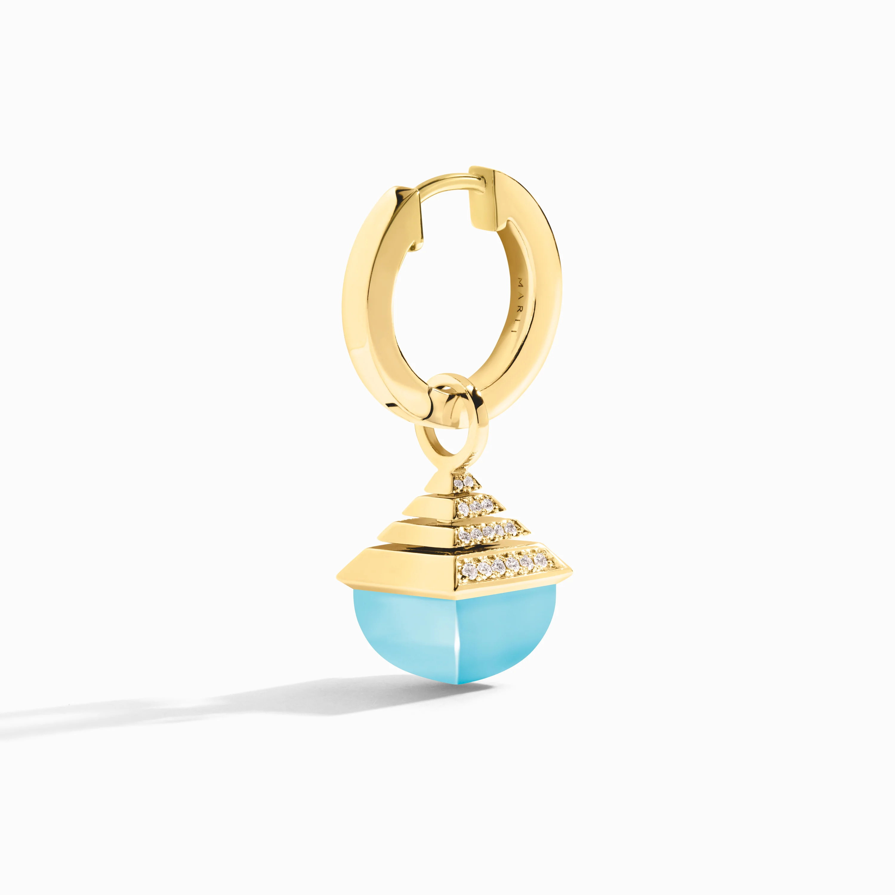 Cleo Rev Midi Diamond Drop Earrings - Image 7