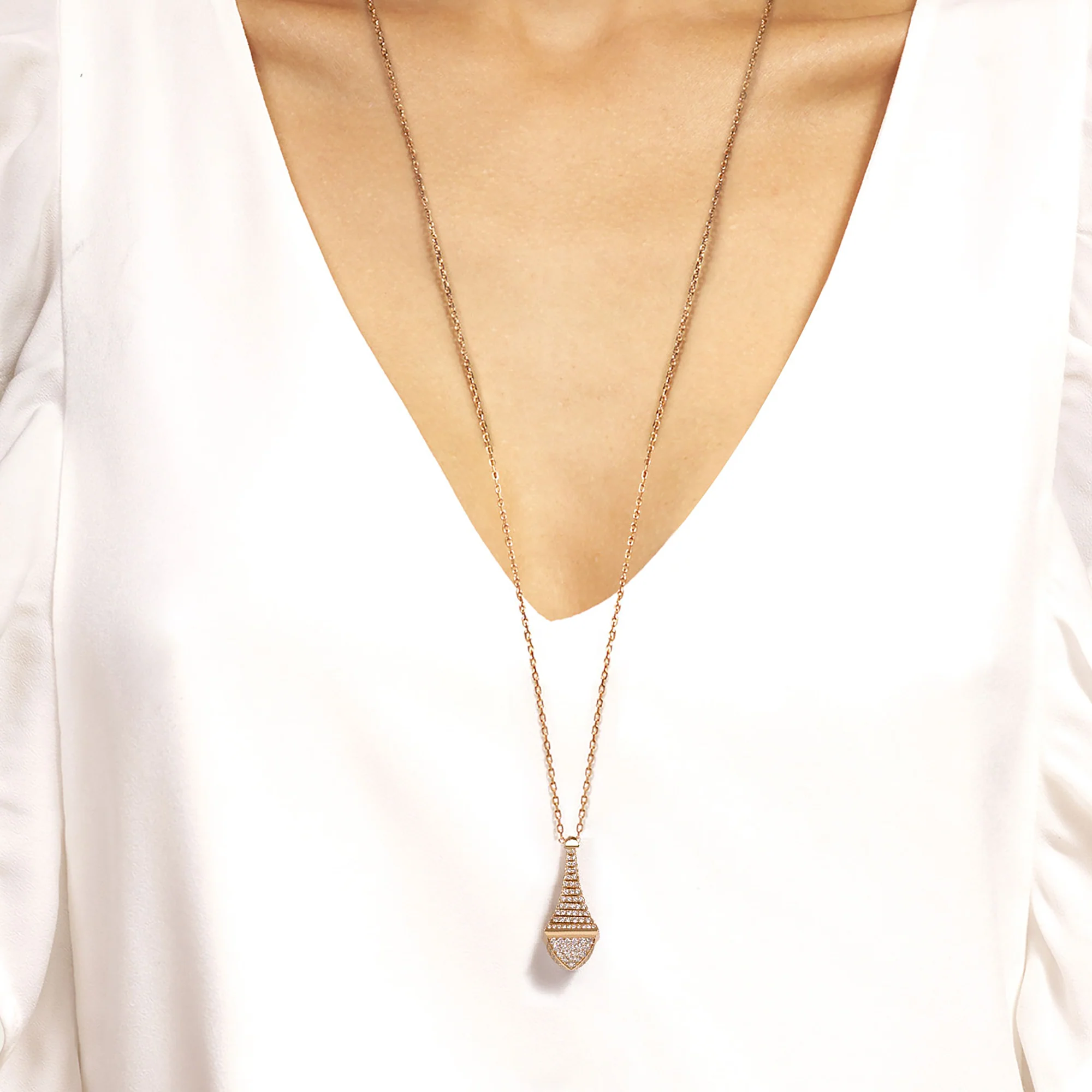 Cleo Rev Luxe Midi Full Diamond Pendant - Image 3