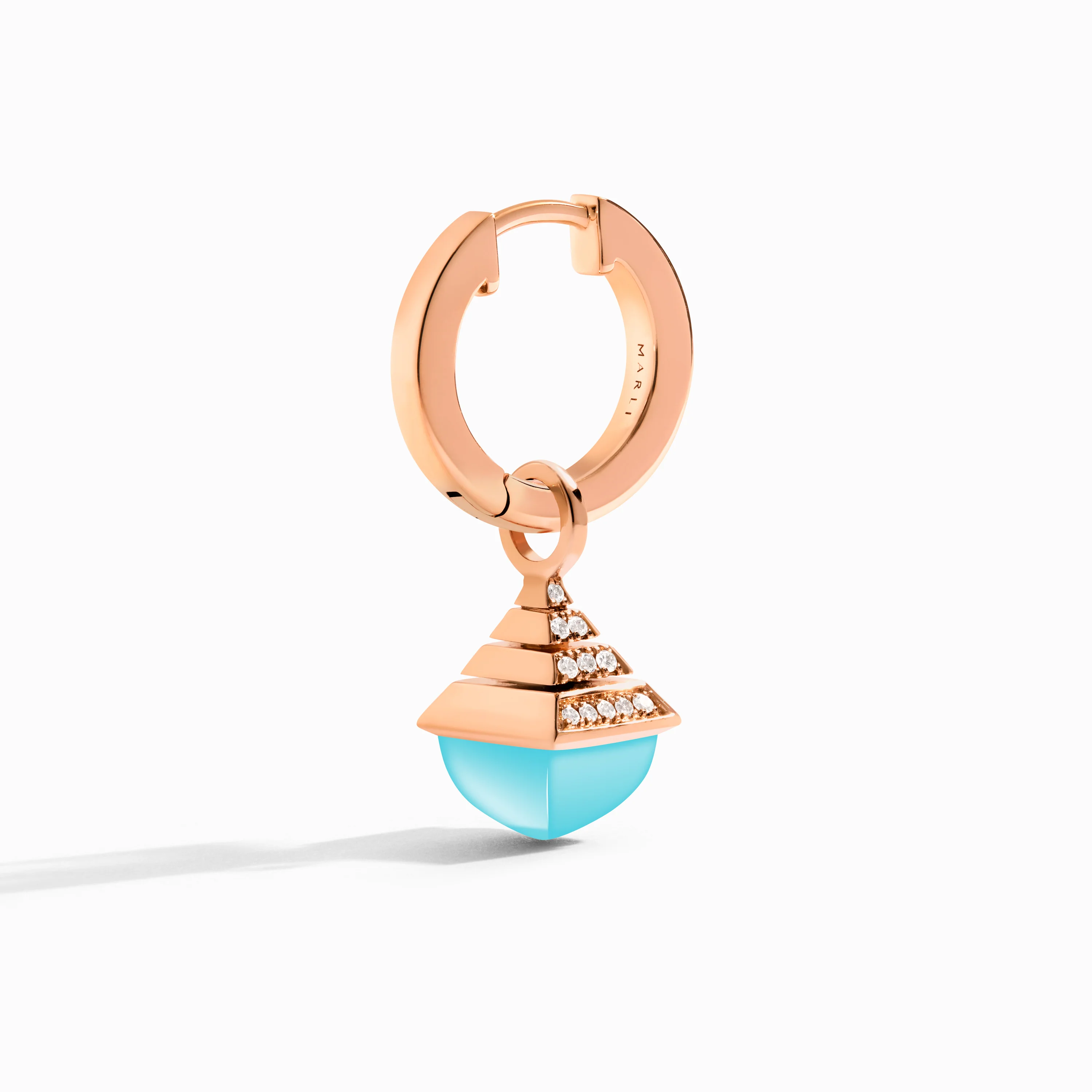 Cleo Rev Mini Diamond Drop Earrings - Image 6
