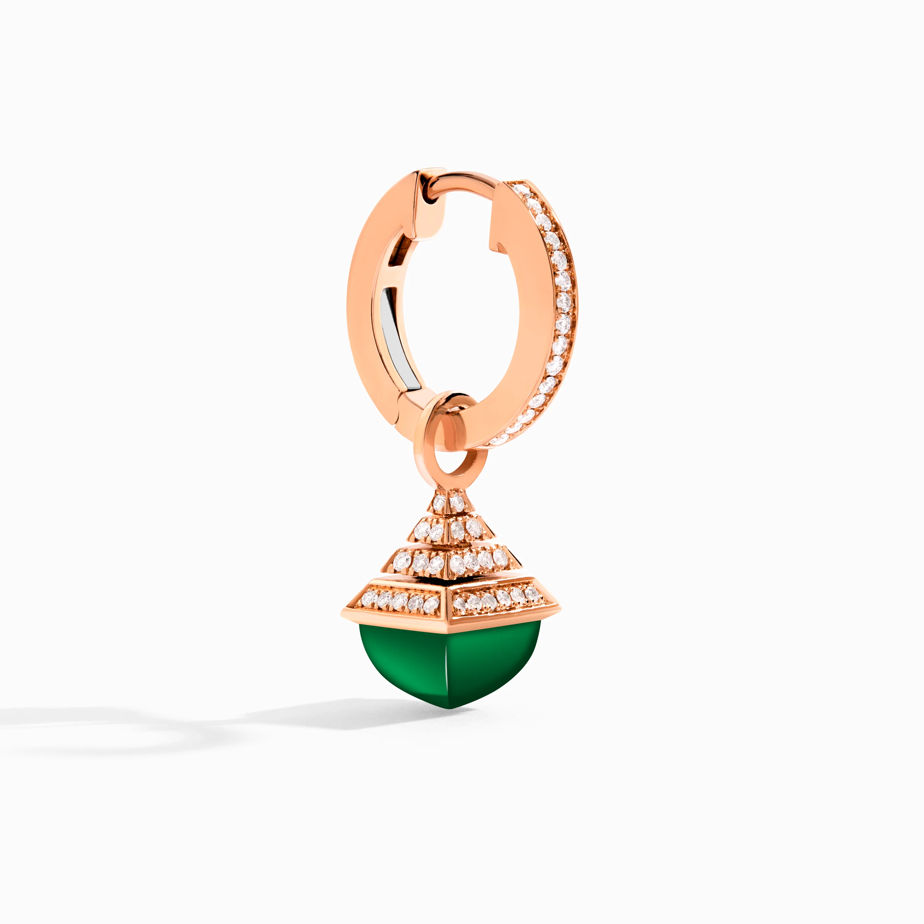 Cleo Rev Mini Diamond Drop Earrings - Image 8