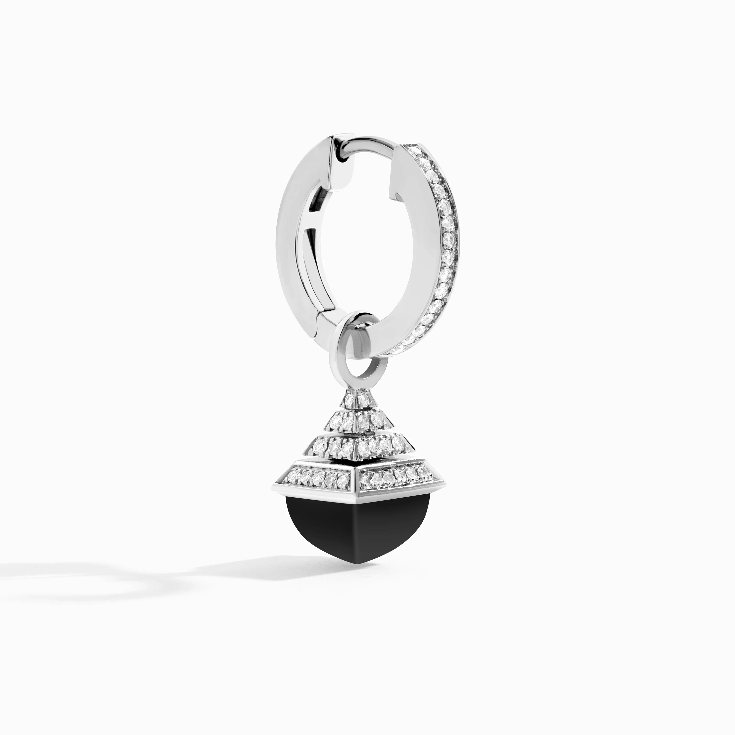 Cleo Rev Mini Diamond Drop Earrings - Image 2