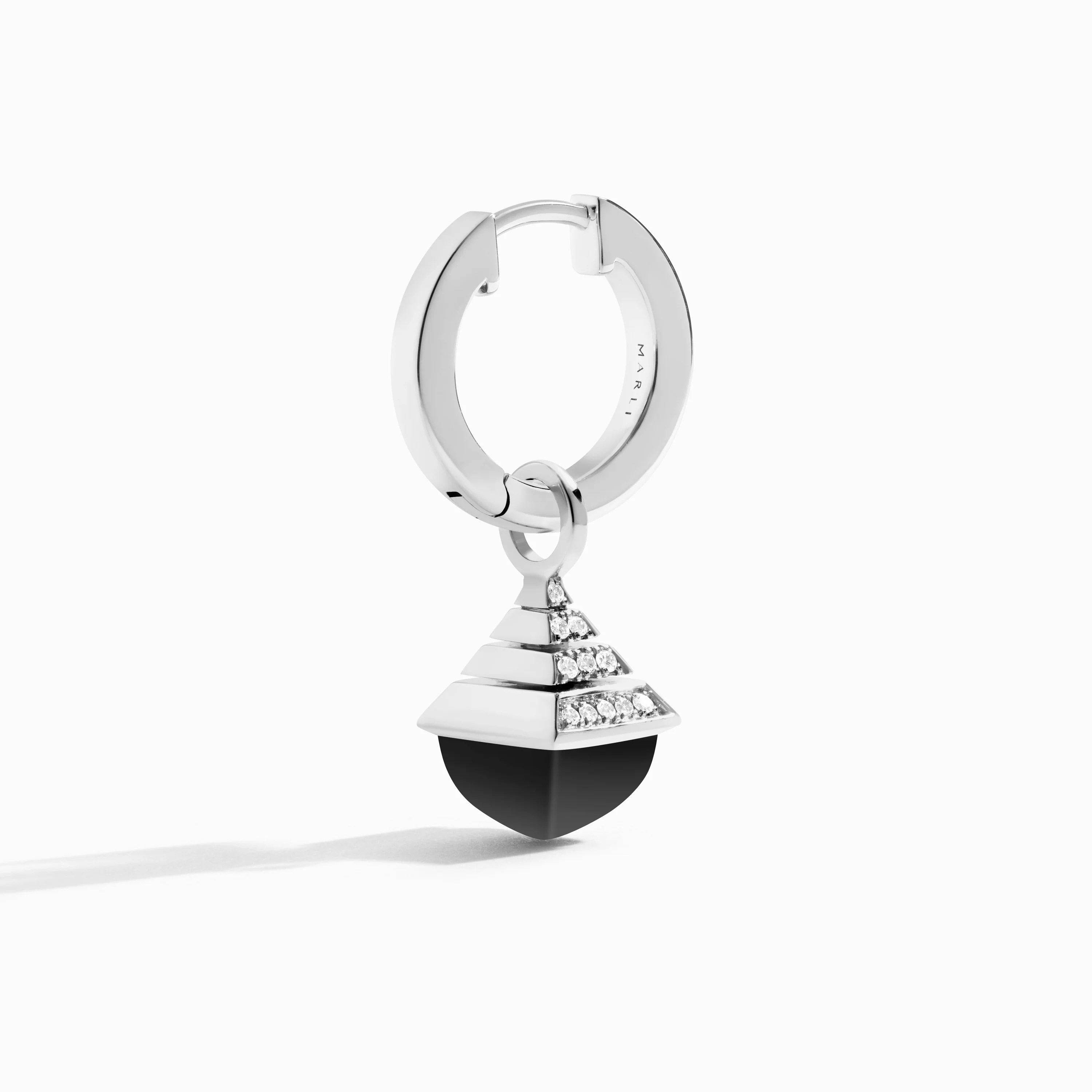 Cleo Rev Mini Diamond Drop Earrings - Image 3