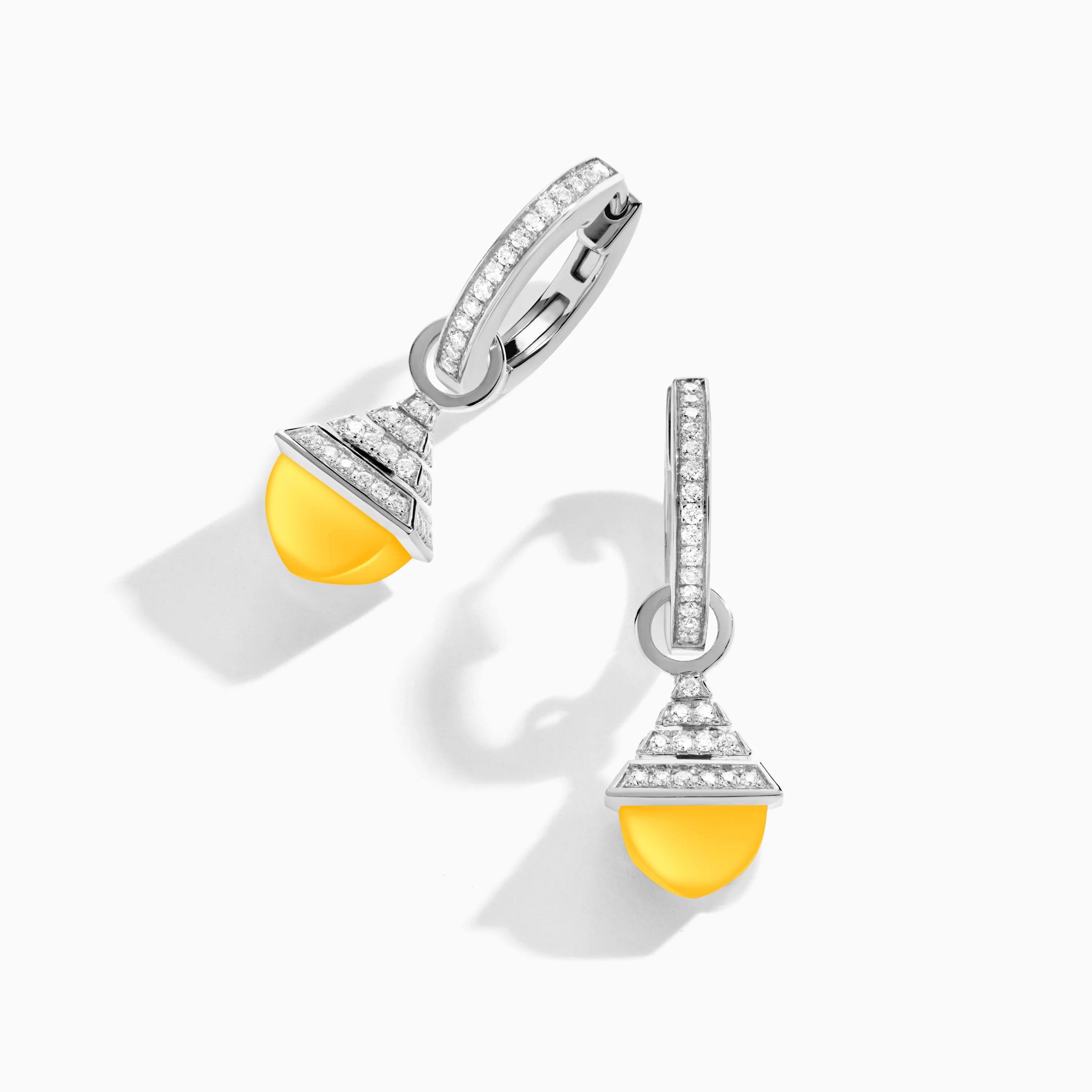 Cleo Rev Mini Diamond Drop Earrings - Image 34