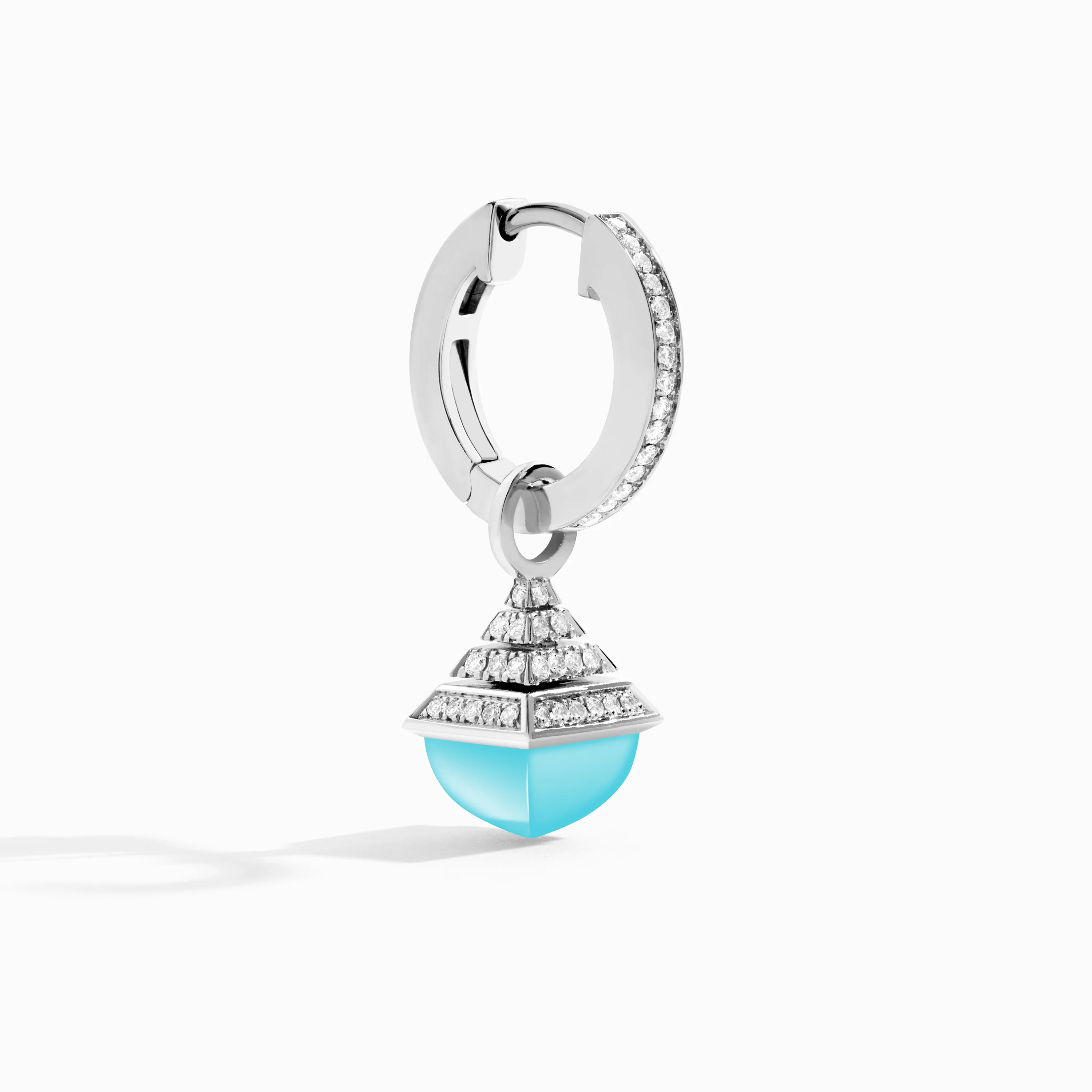 Cleo Rev Mini Diamond Drop Earrings - Image 5