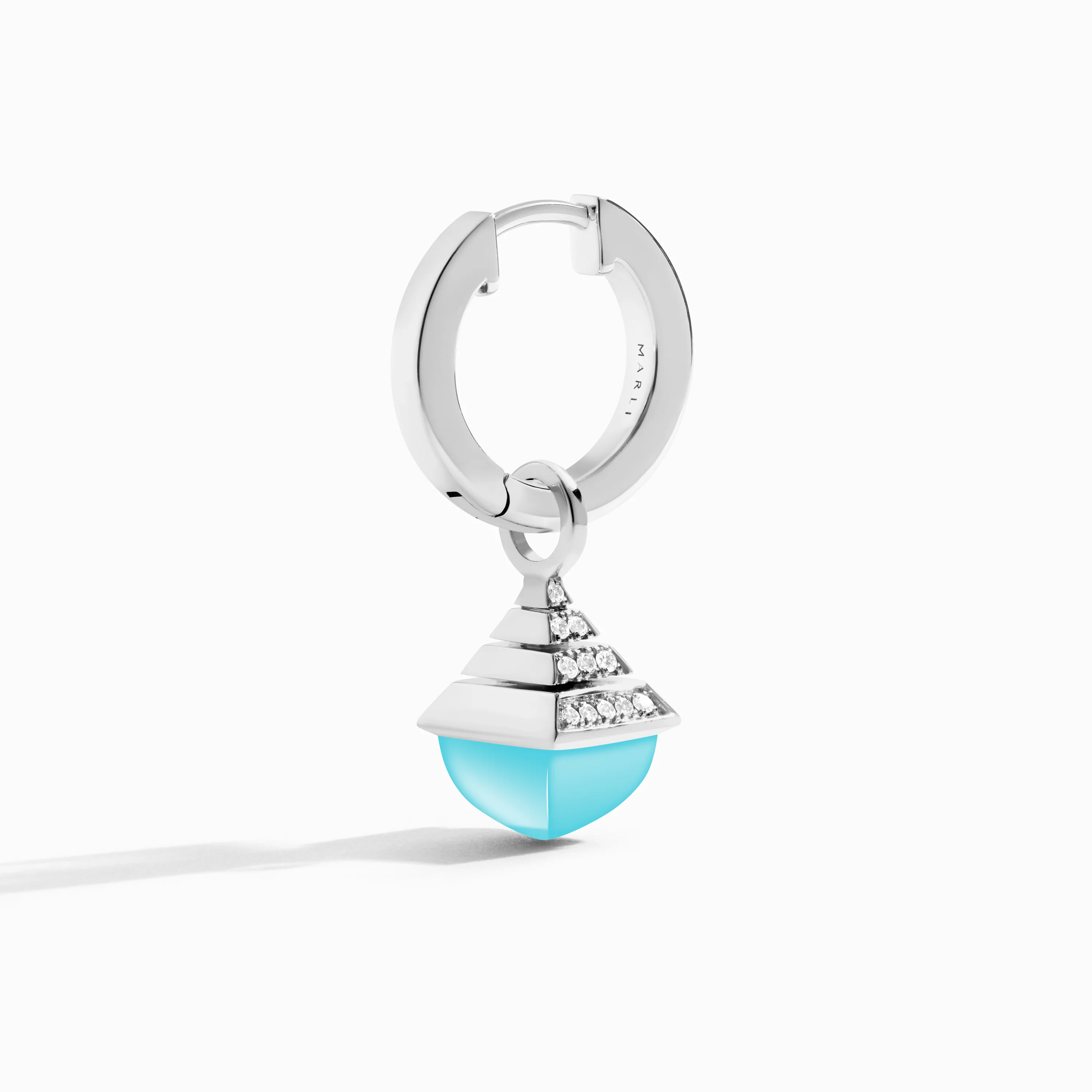 Cleo Rev Mini Diamond Drop Earrings - Image 6