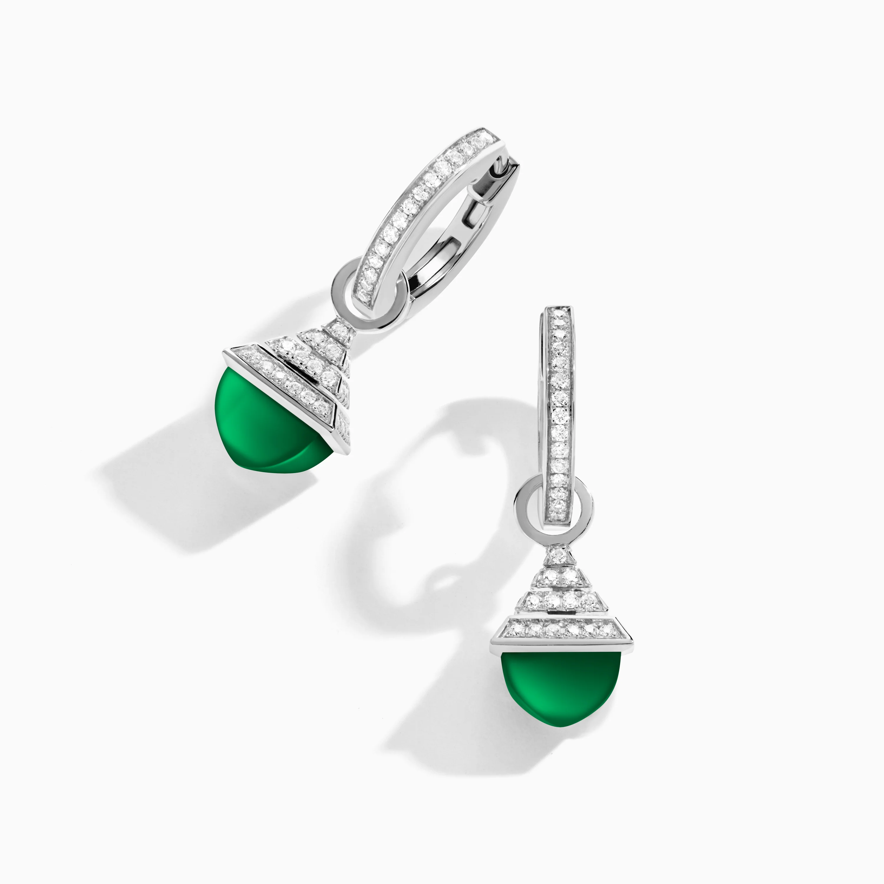 Cleo Rev Mini Diamond Drop Earrings - Image 7