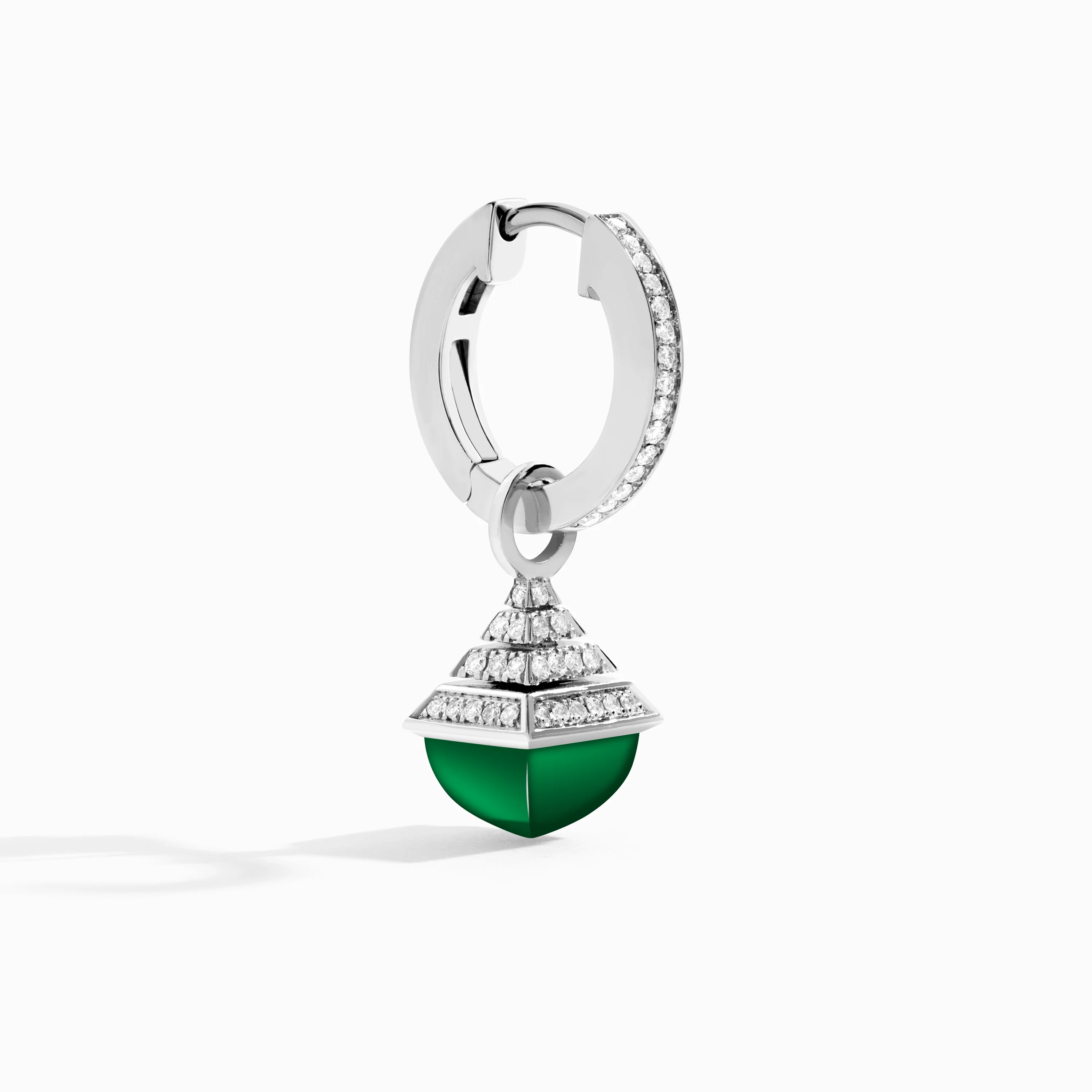 Cleo Rev Mini Diamond Drop Earrings - Image 8