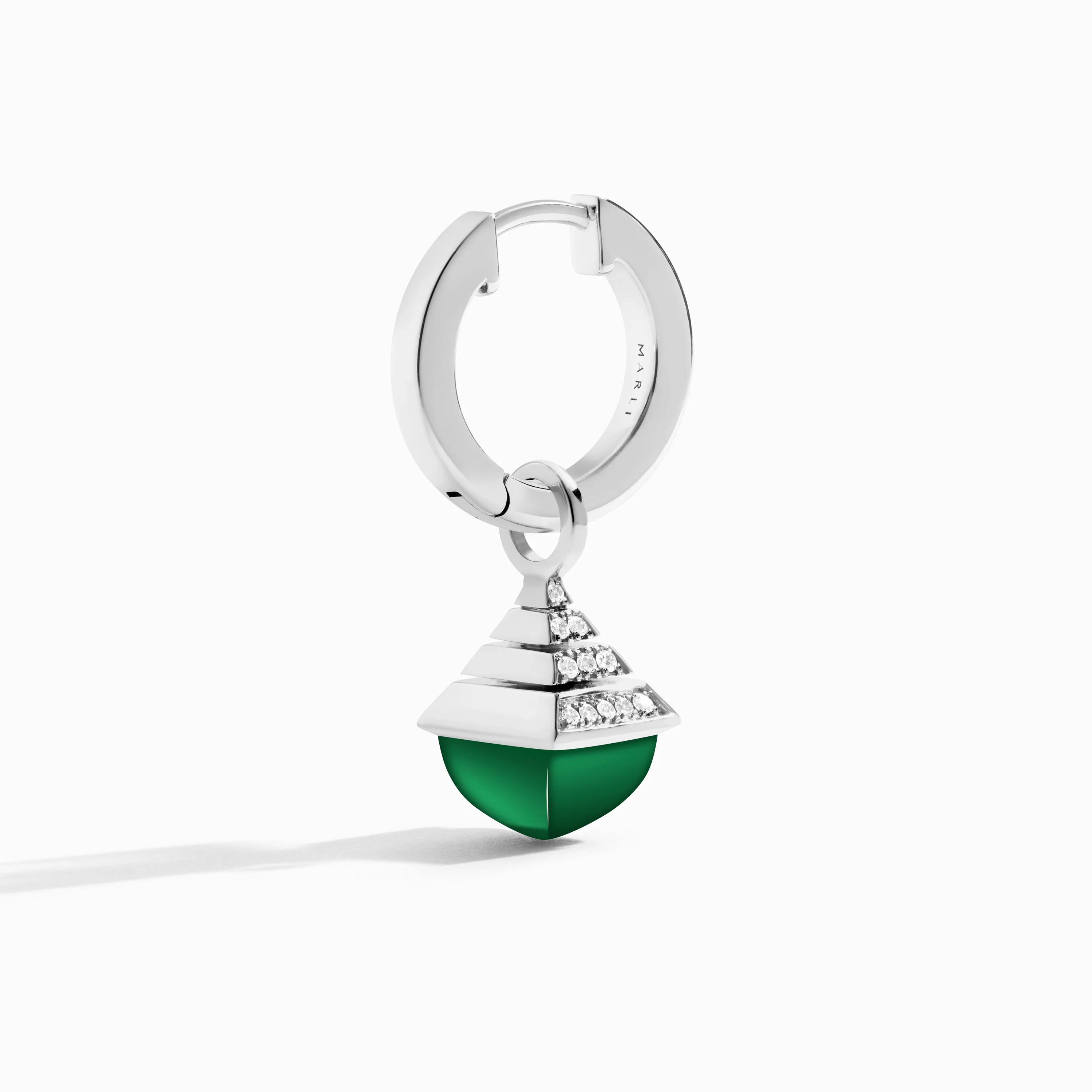 Cleo Rev Mini Diamond Drop Earrings - Image 9