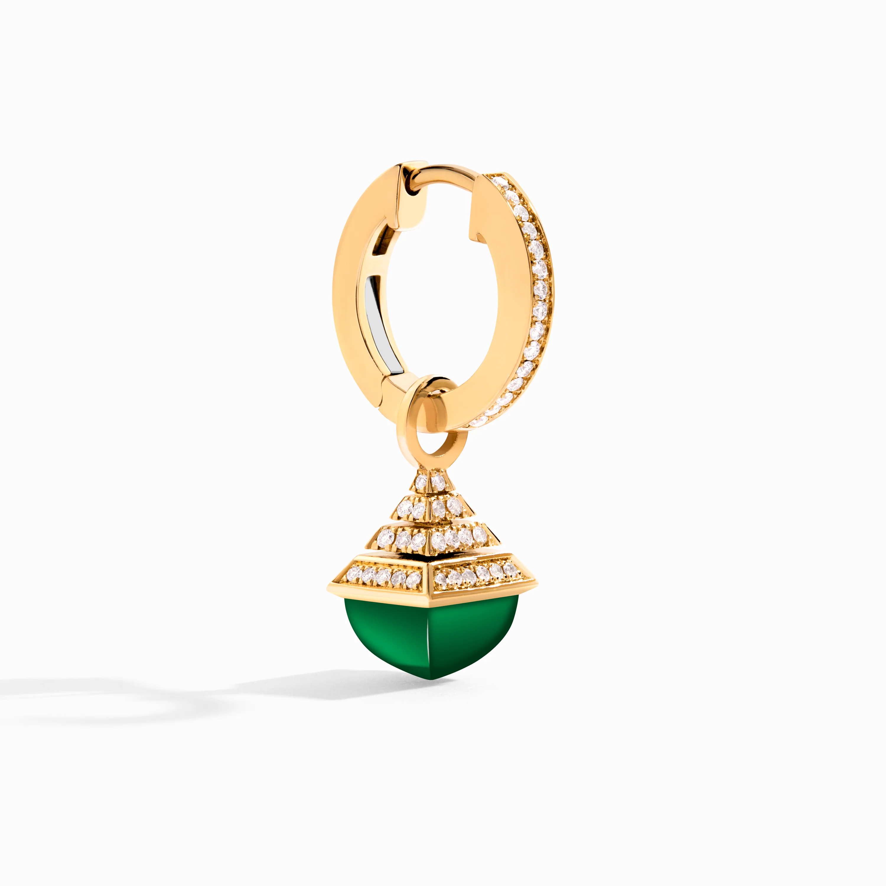 Cleo Rev Mini Diamond Drop Earrings - Image 2