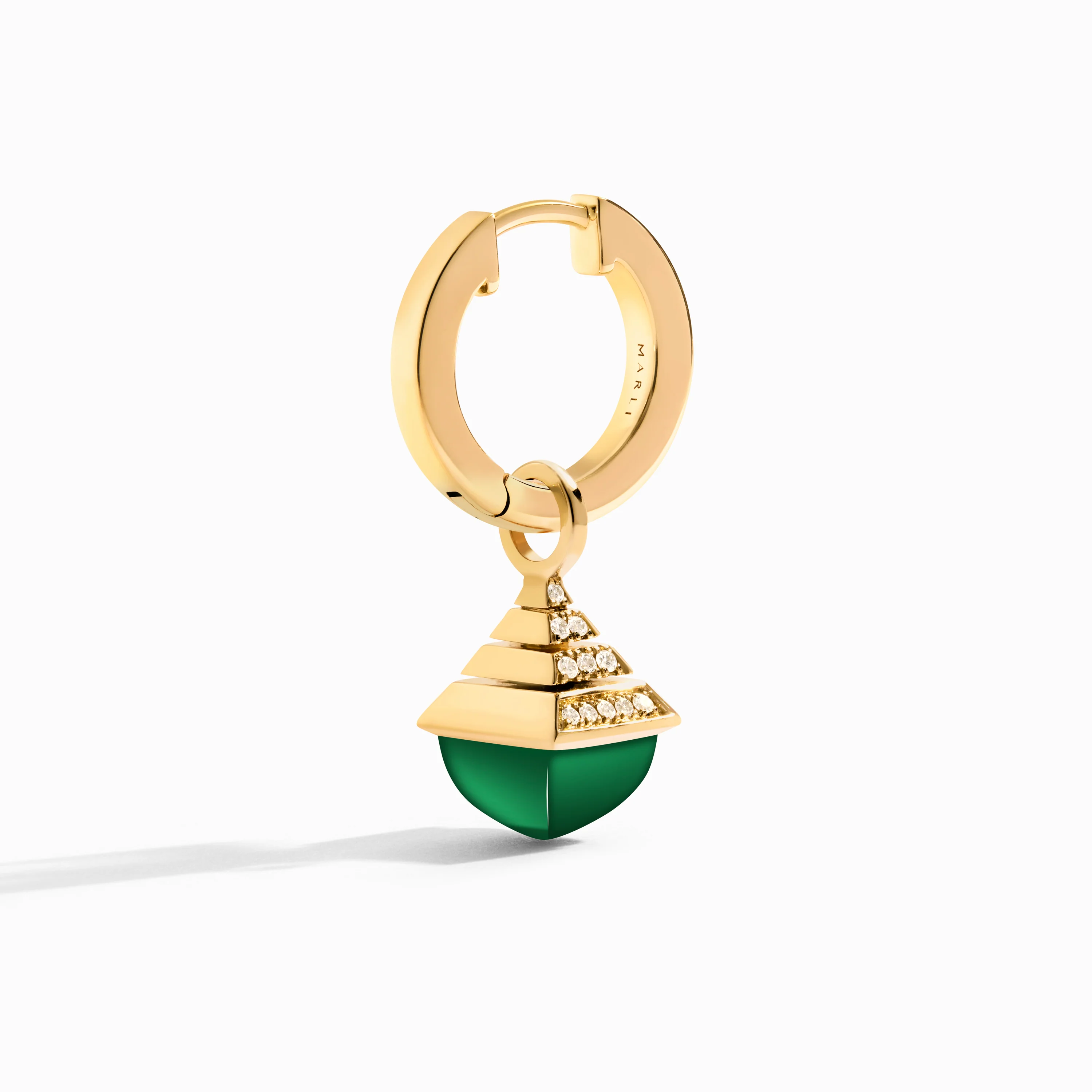 Cleo Rev Mini Diamond Drop Earrings - Image 3