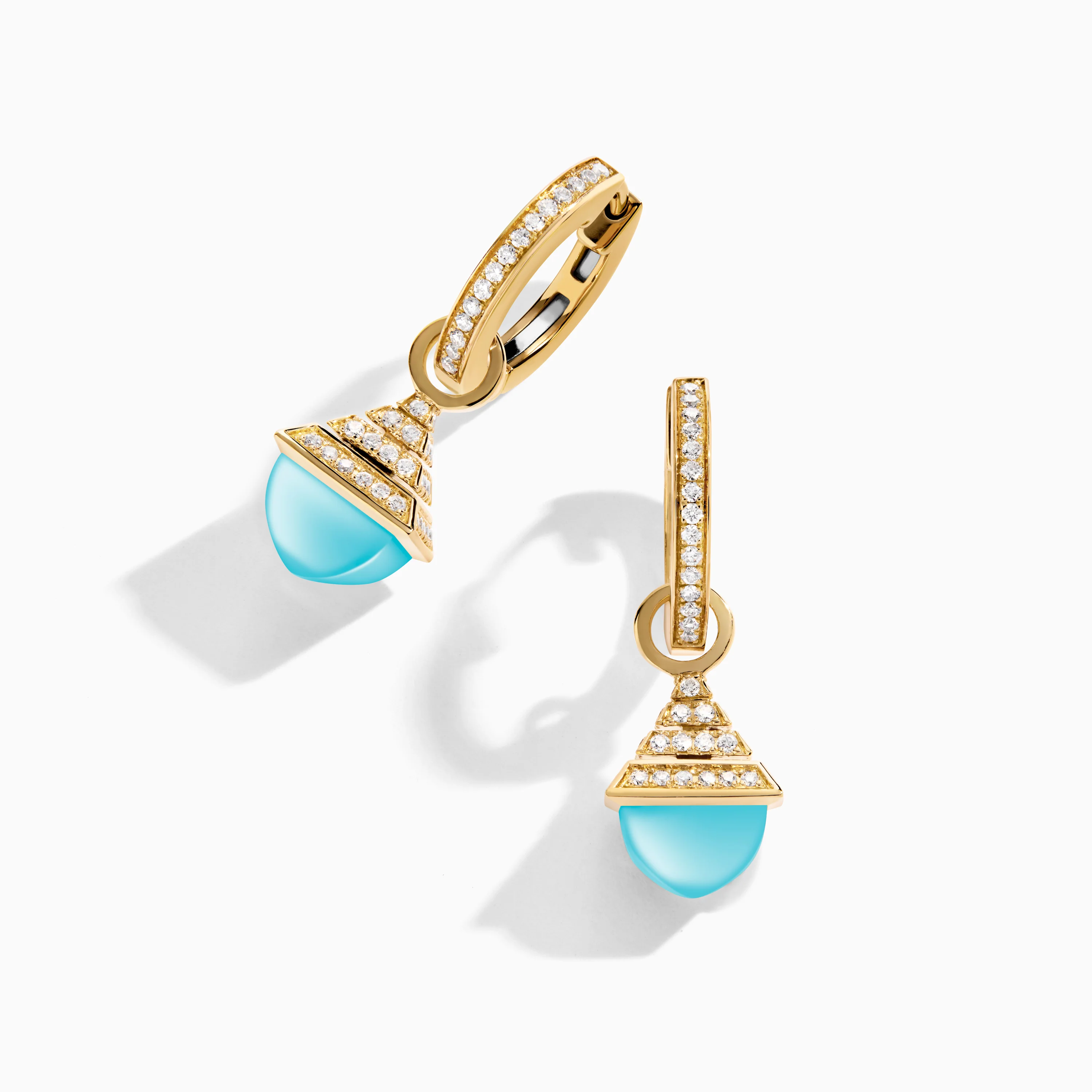 Cleo Rev Mini Diamond Drop Earrings - Image 4