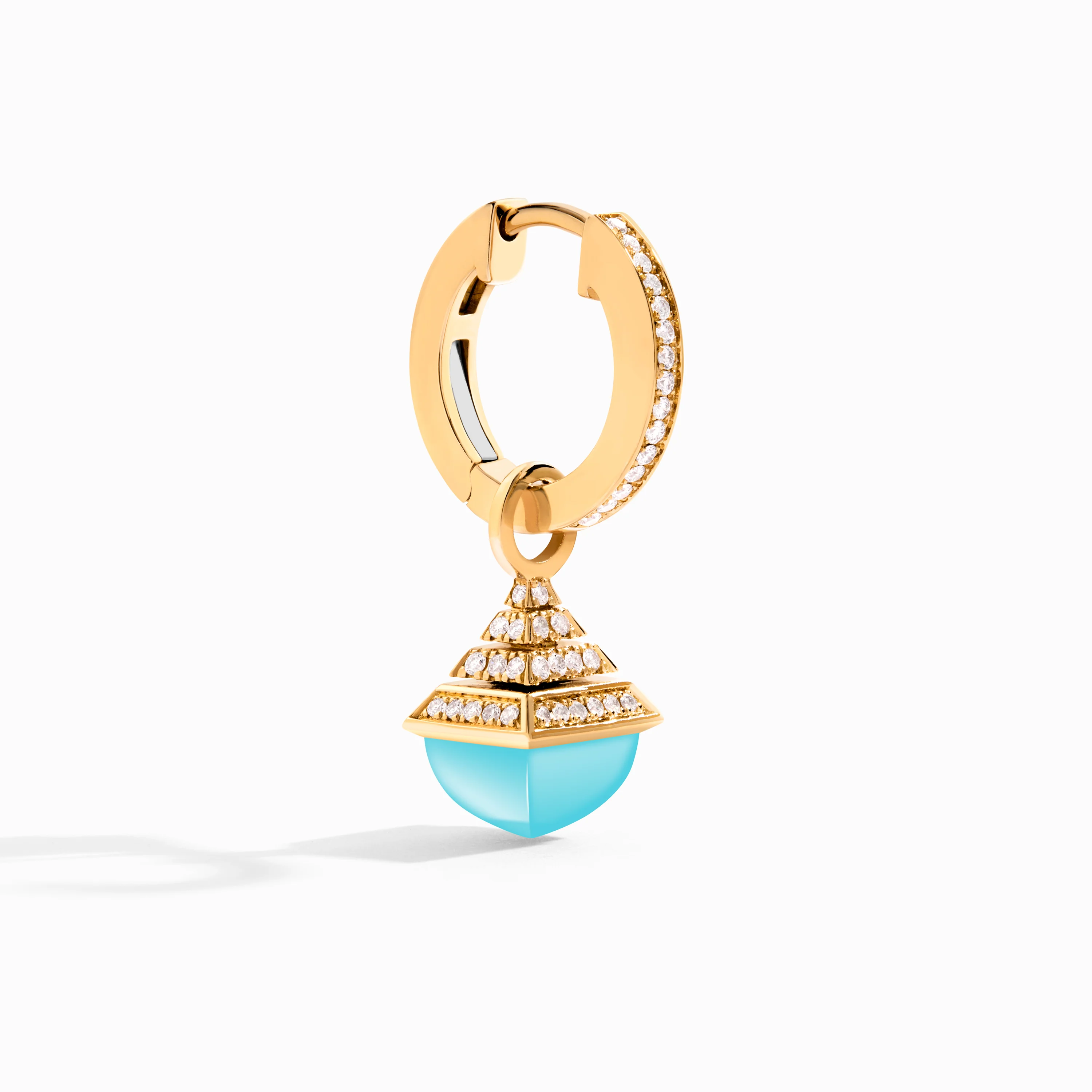 Cleo Rev Mini Diamond Drop Earrings - Image 5