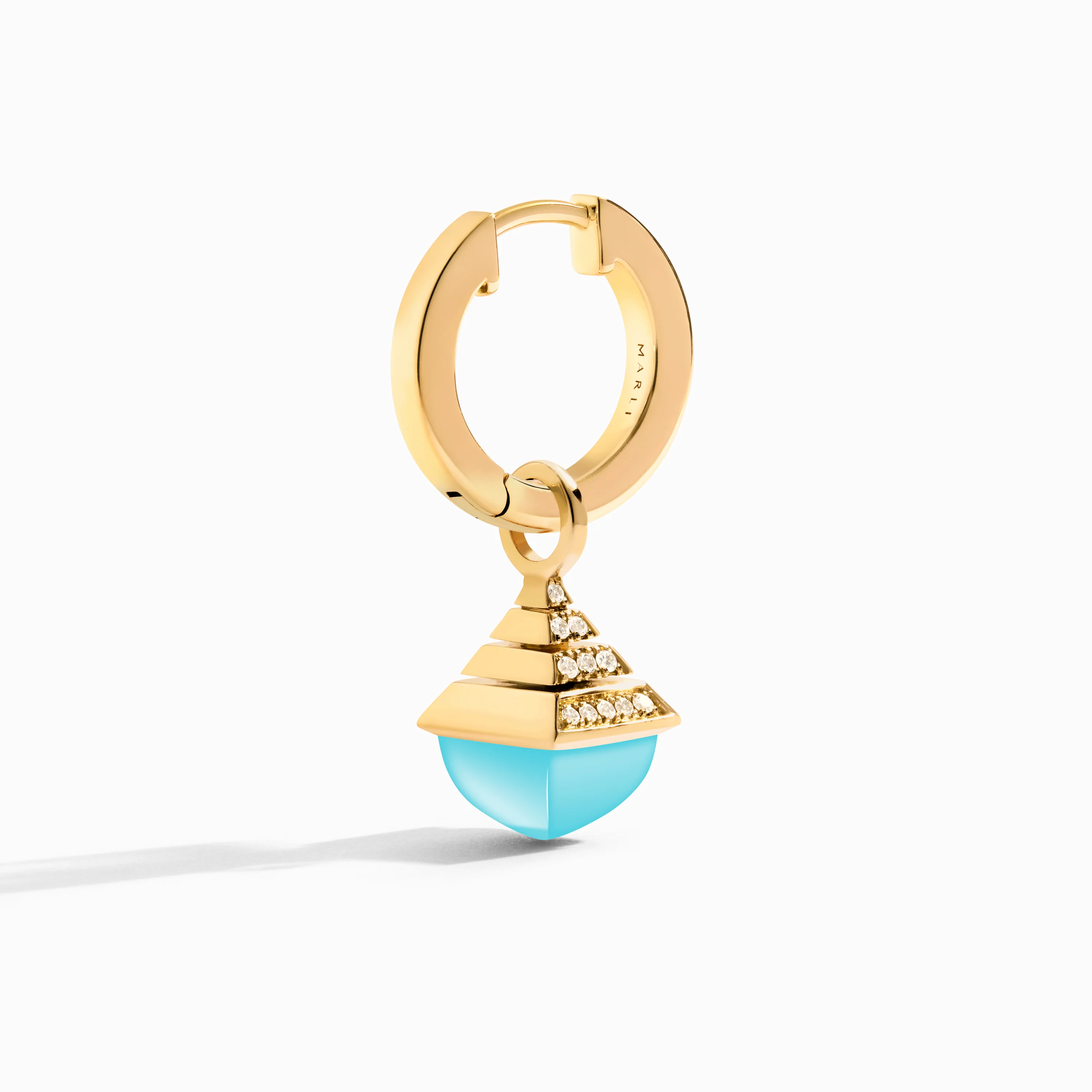 Cleo Rev Mini Diamond Drop Earrings - Image 6