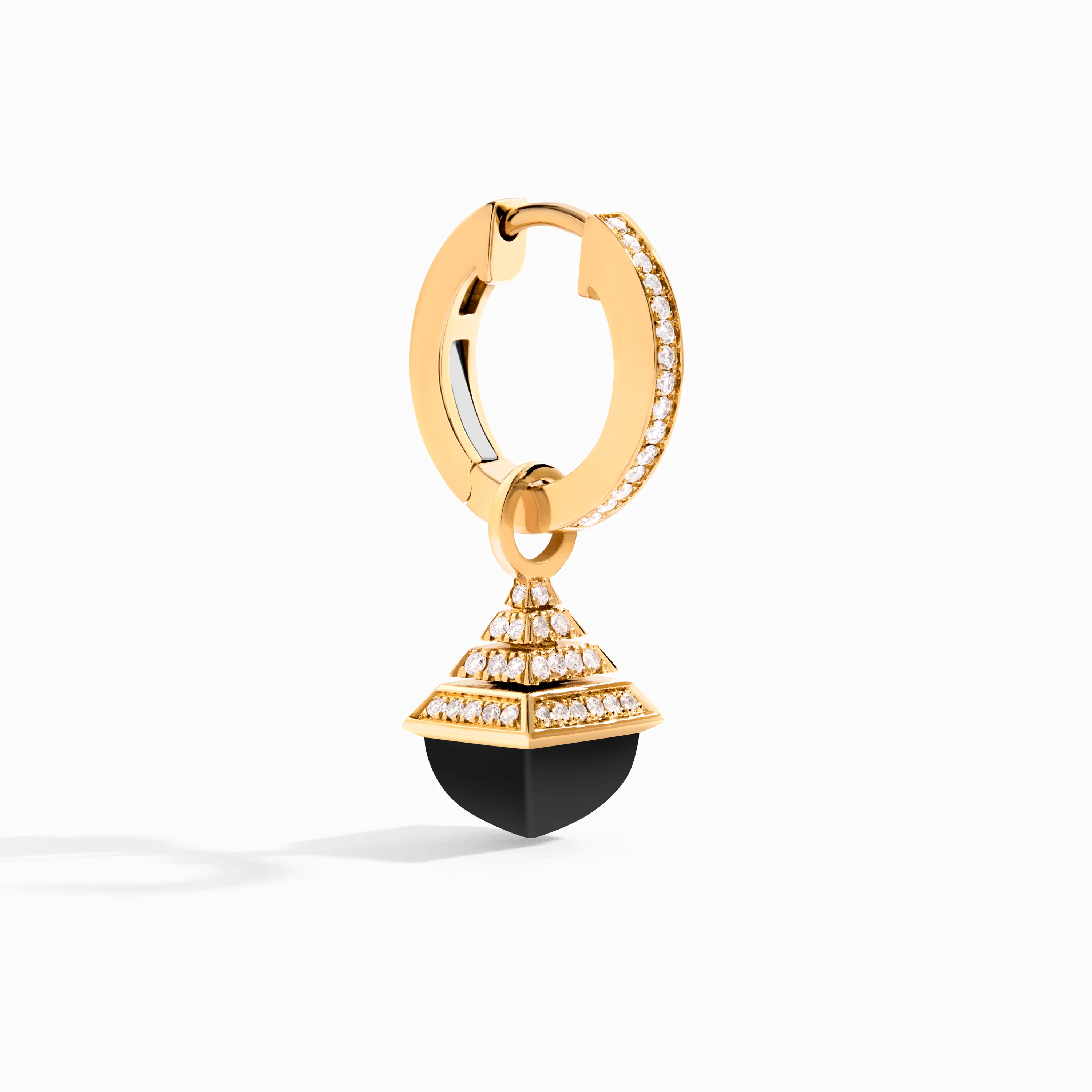 Cleo Rev Mini Diamond Drop Earrings - Image 8
