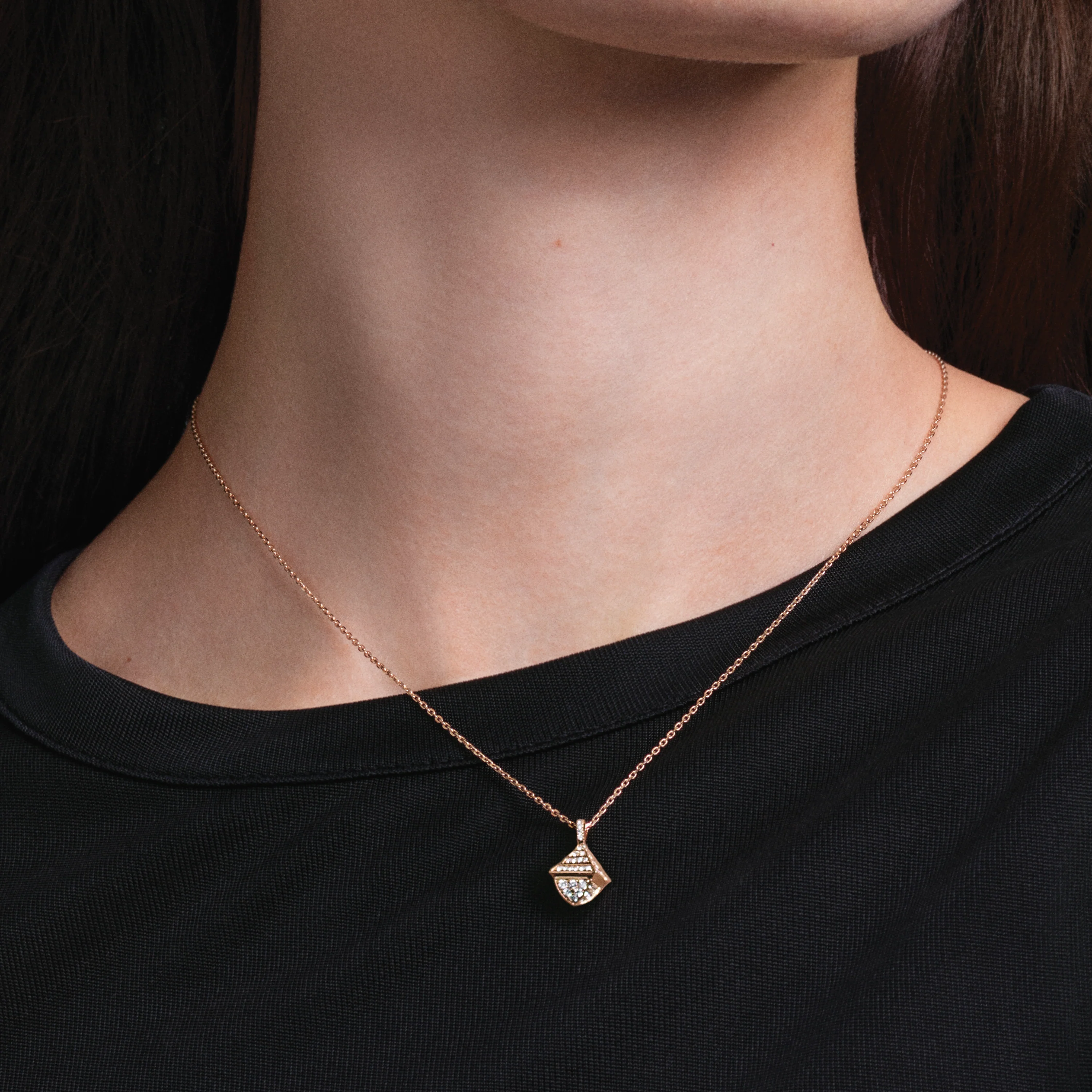 Cleo Rev Mini Full Diamond Pendant - Image 3