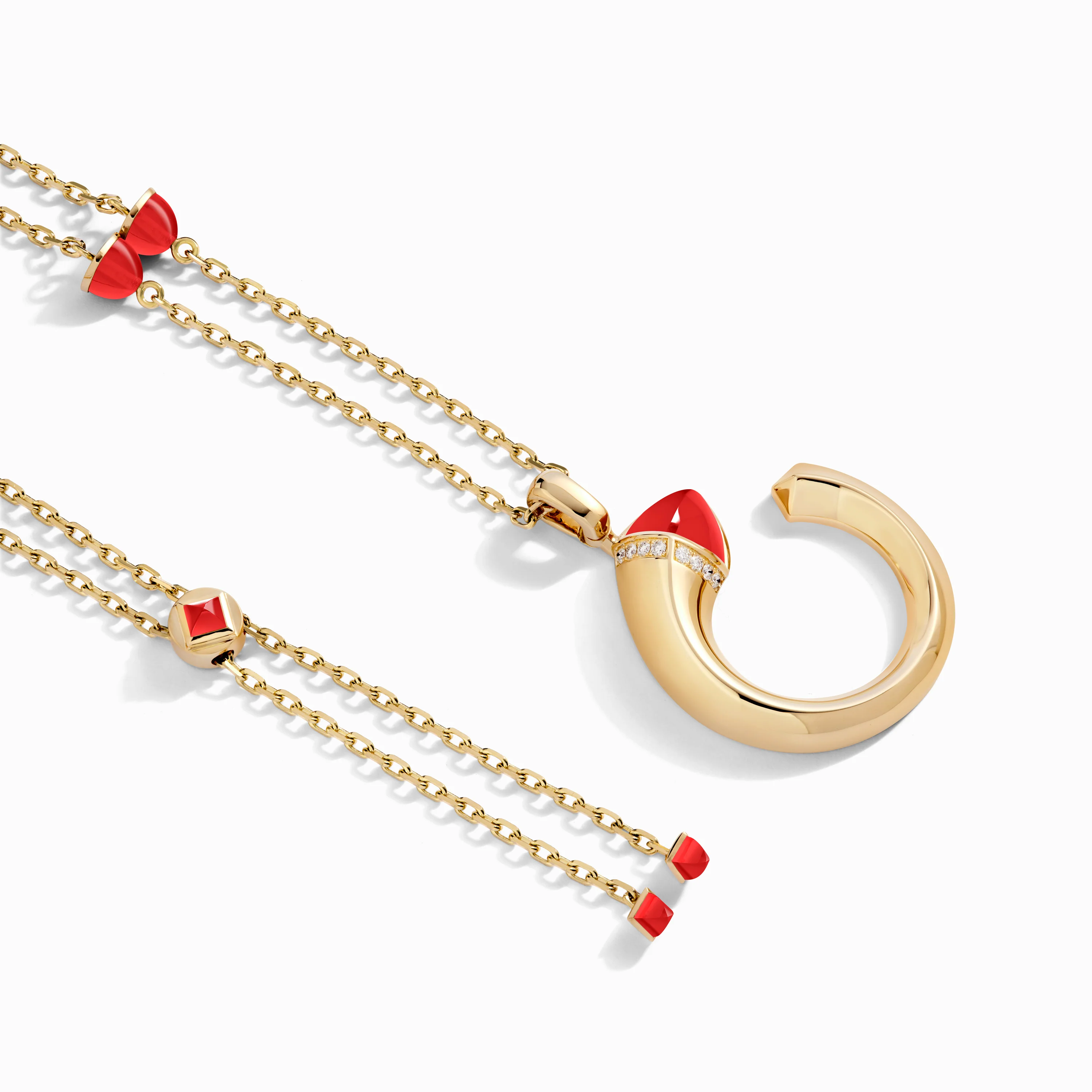 Cleo Venus Gold Midi Long Chain Pendant - Image 2