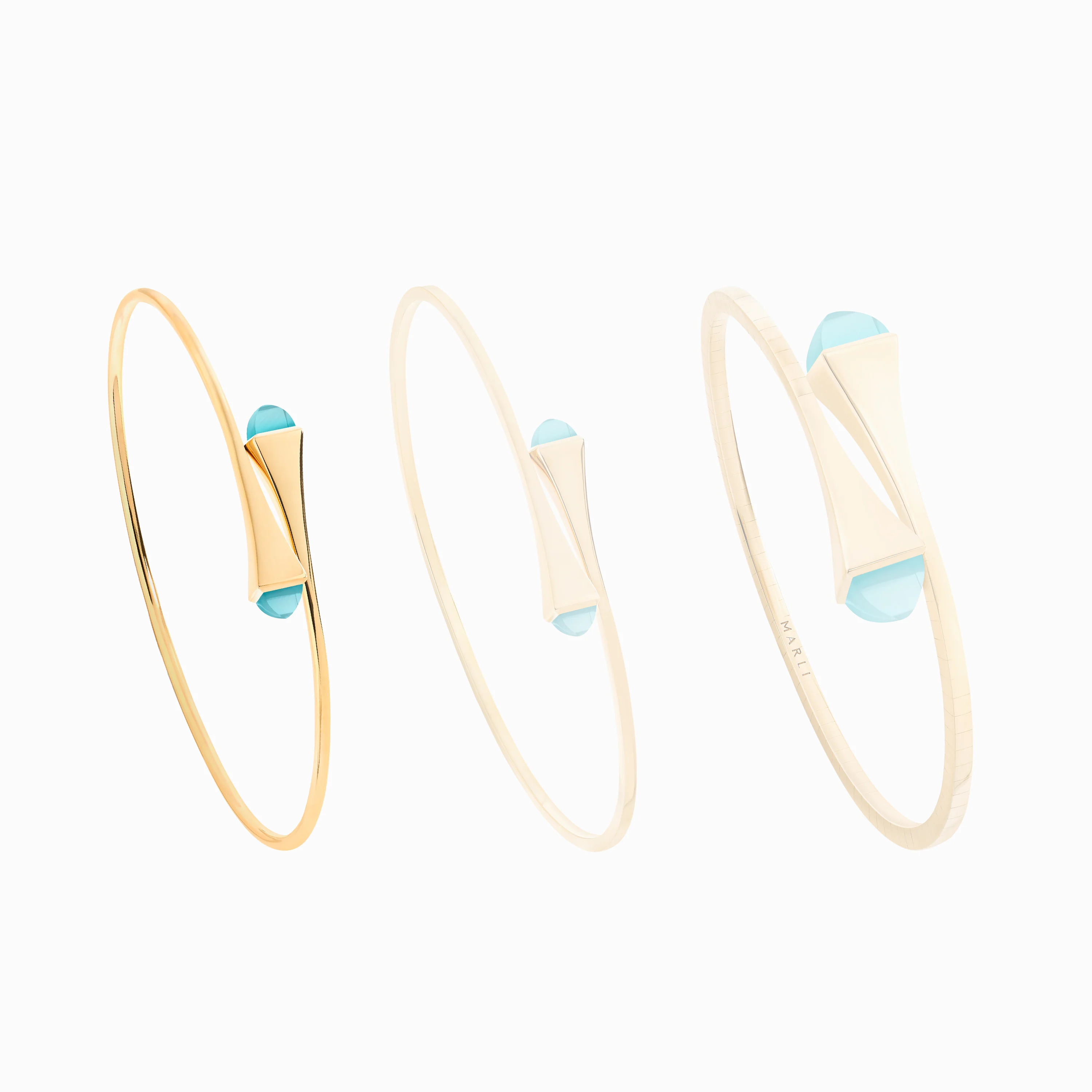 Cleo Wire Gold Slip-On Bracelet - Image 5